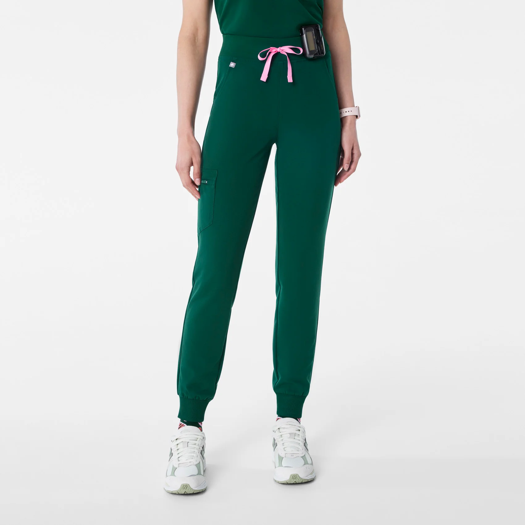 women's Forest Green High Waisted Zamora - Petite Jogger Scrub Pant™