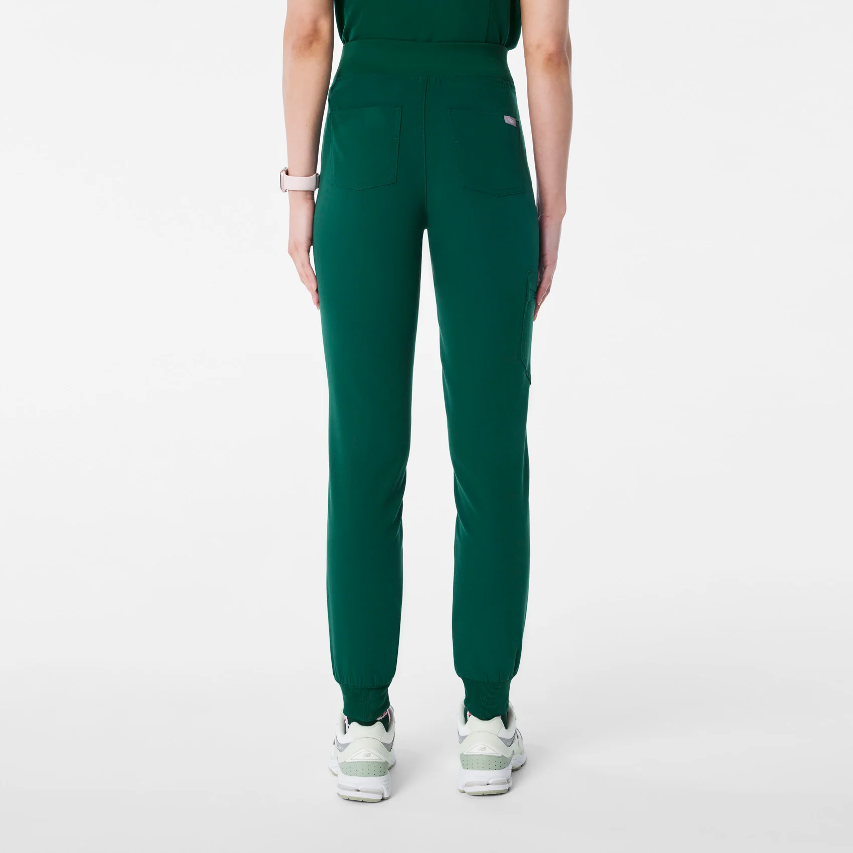 women's Forest Green High Waisted Zamora - Petite Jogger Scrub Pant™ - Image 4
