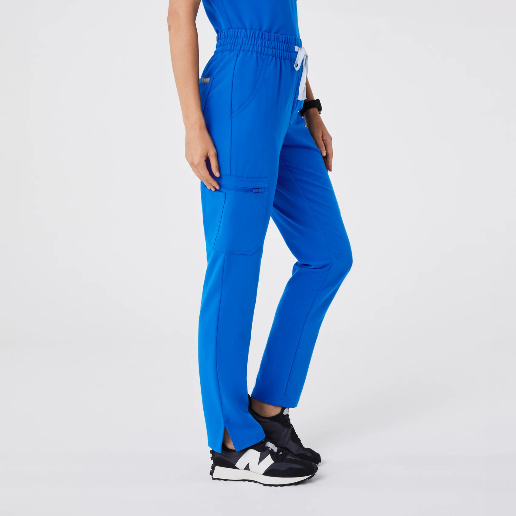 women's Royal Blue High Waisted Dowa - Petite Scrub Pant (3XL-6XL) - Image 3