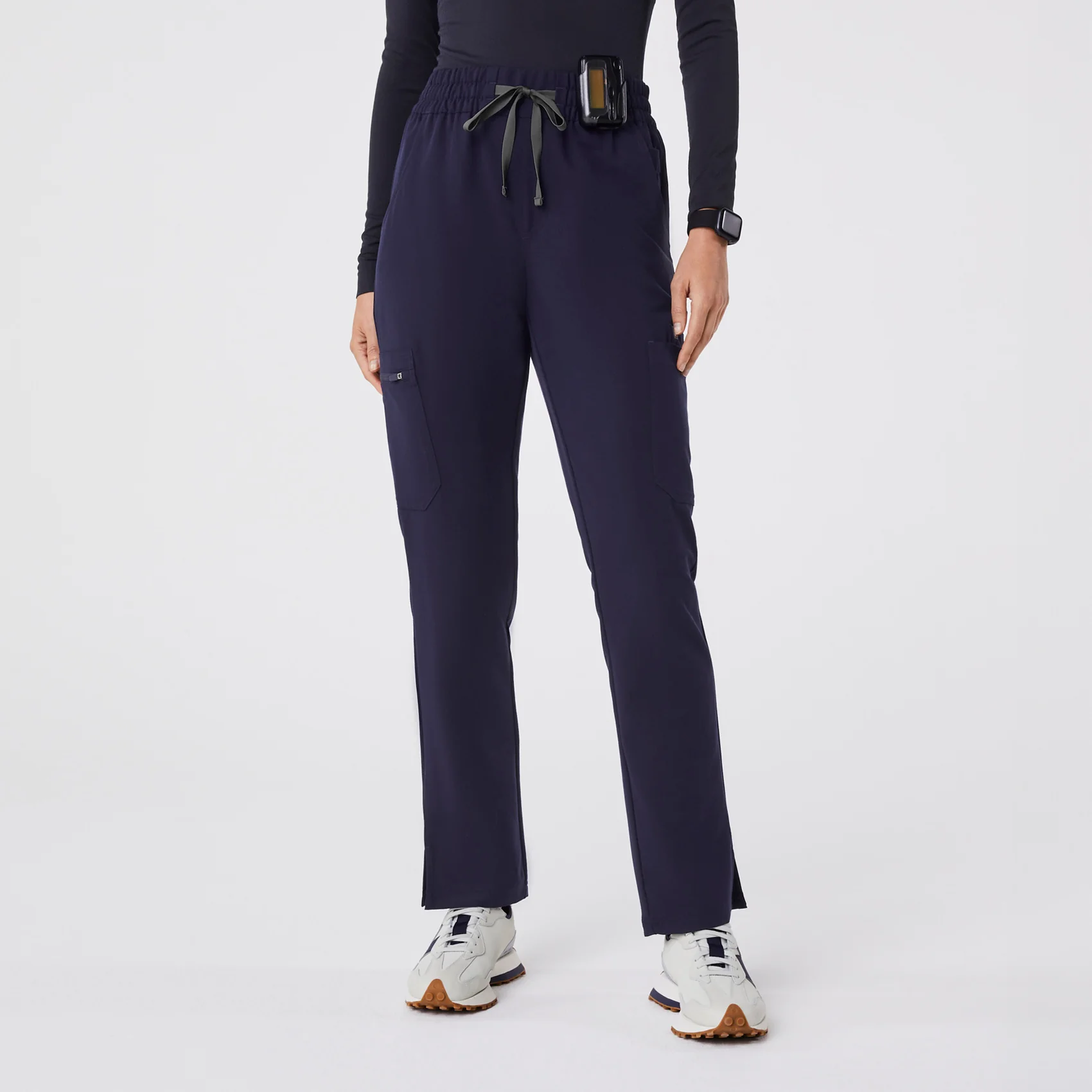 women's Navy High Waisted Dowa - Tall Scrub Pant (3XL-6XL)