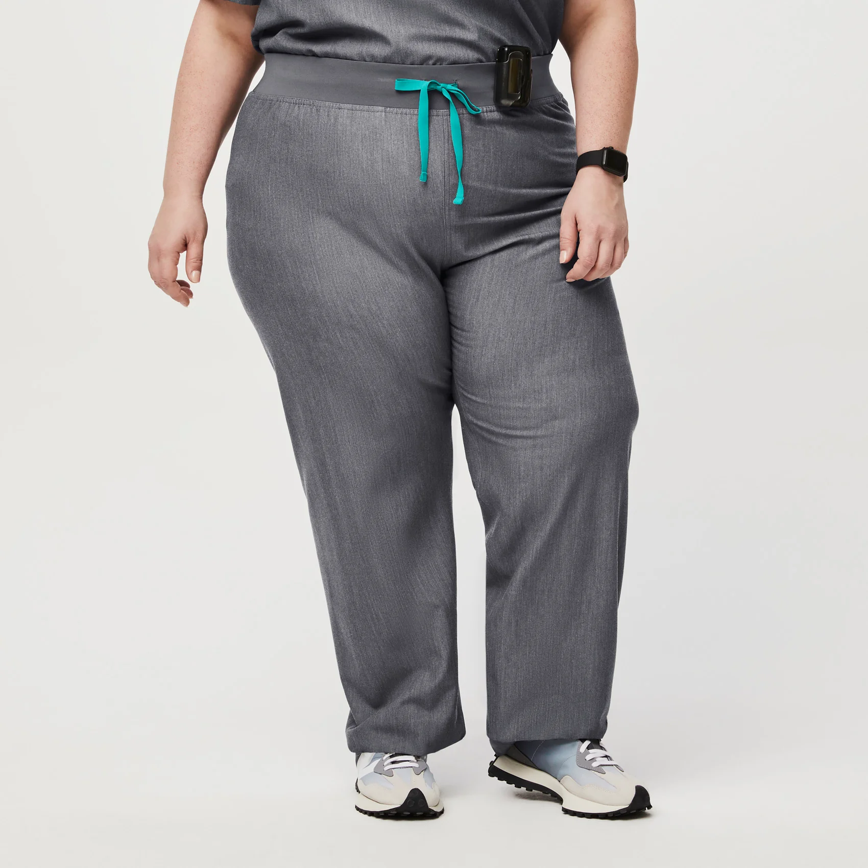 women's Graphite High Waisted Livingston™ - Petite Basic Scrub Pants (3XL - 6XL)