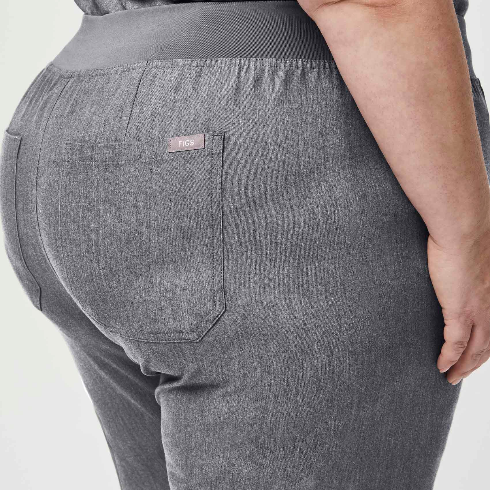 women's Graphite High Waisted Livingston™ - Petite Basic Scrub Pants (3XL - 6XL) - Image 5