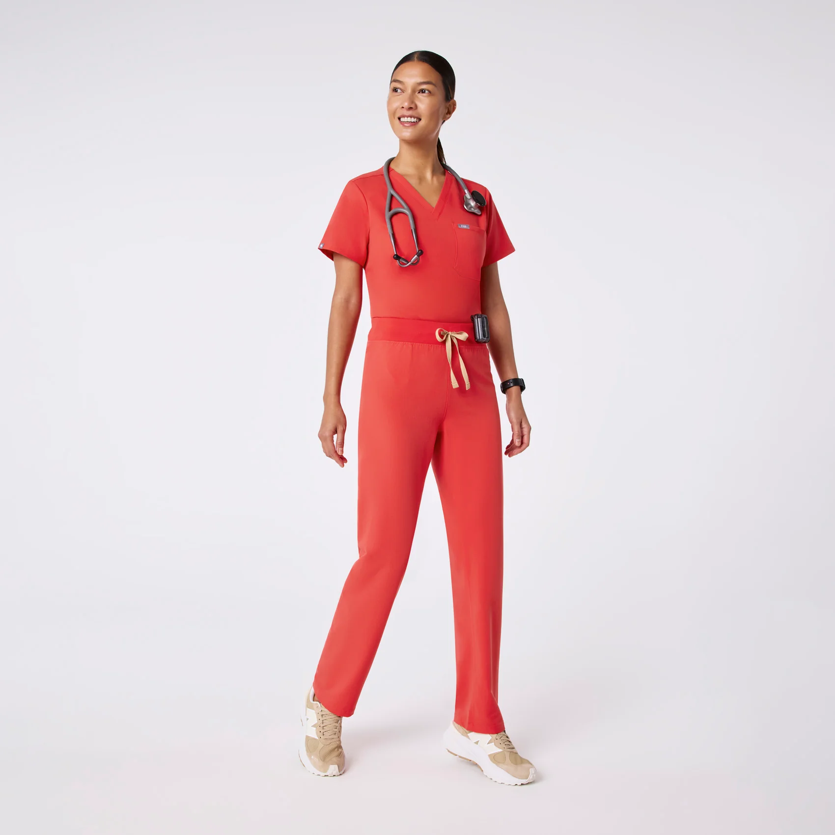 women's Hibiscus High Waisted Livingston - Petite Basic Scrub Pant™ - Image 2