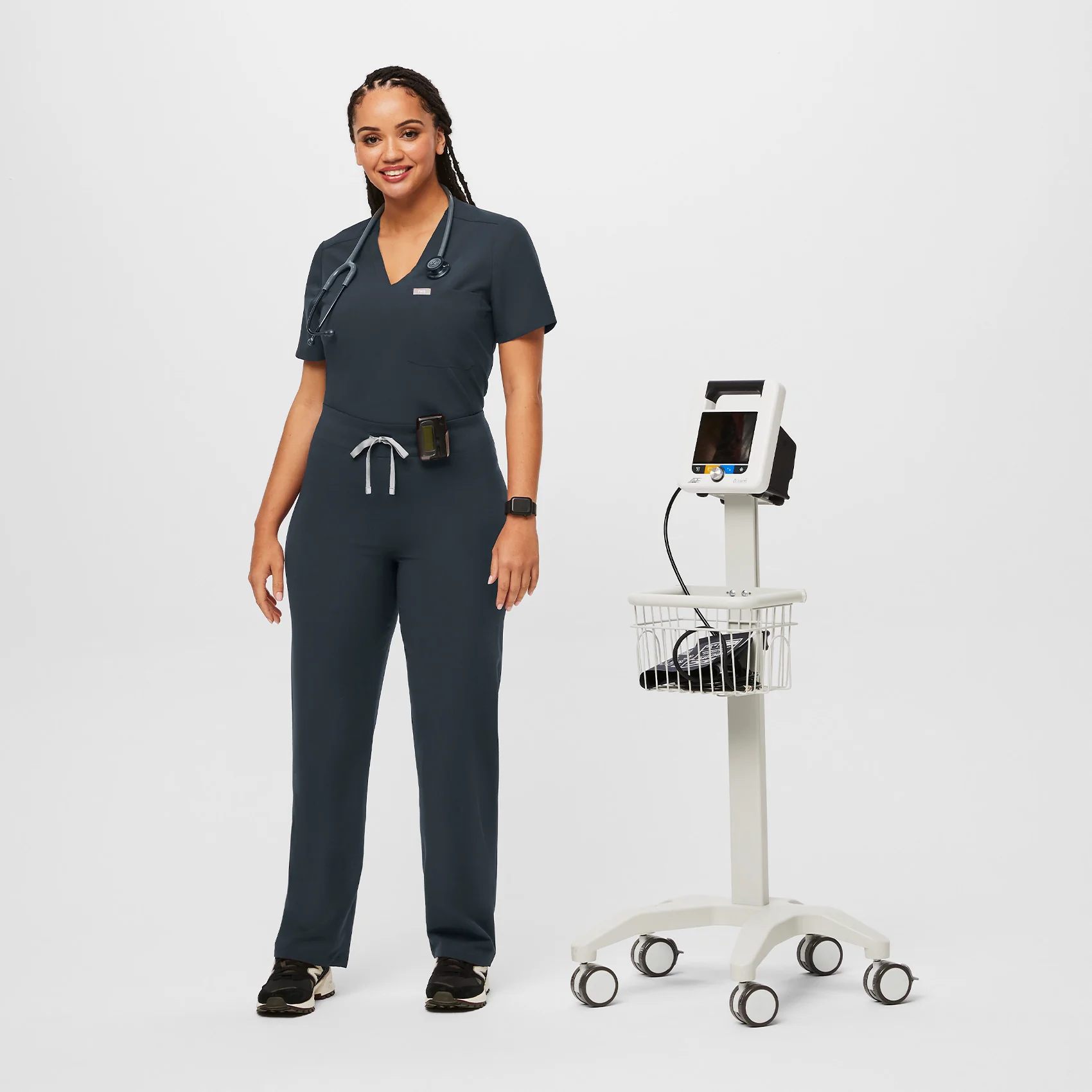 women's Dark Harbor High Waisted Livingston - Petite Basic Scrub Pant™ - Image 2