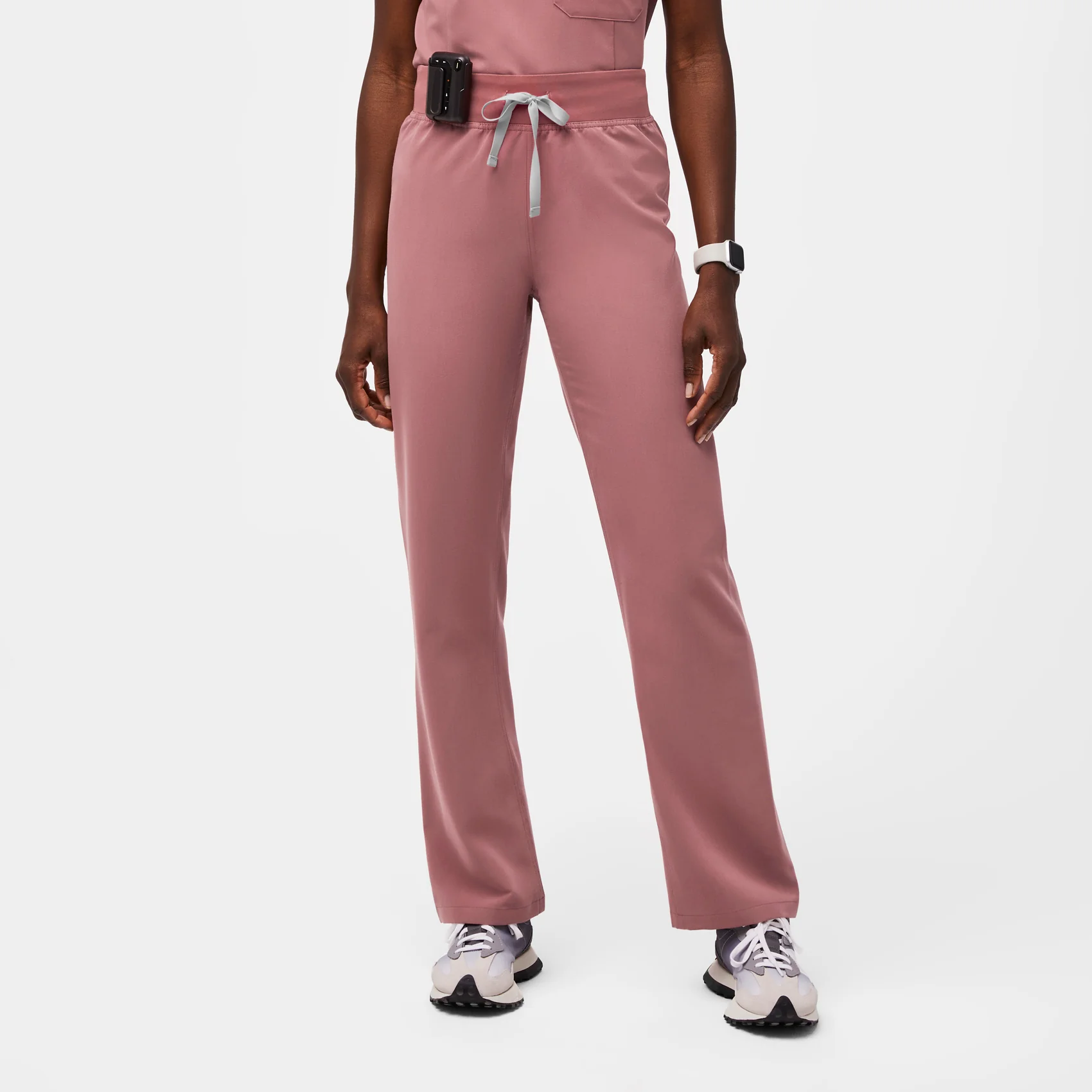 women's Mauve High Waisted Livingston™ - Tall Basic Scrub Pants (3XL - 6XL)