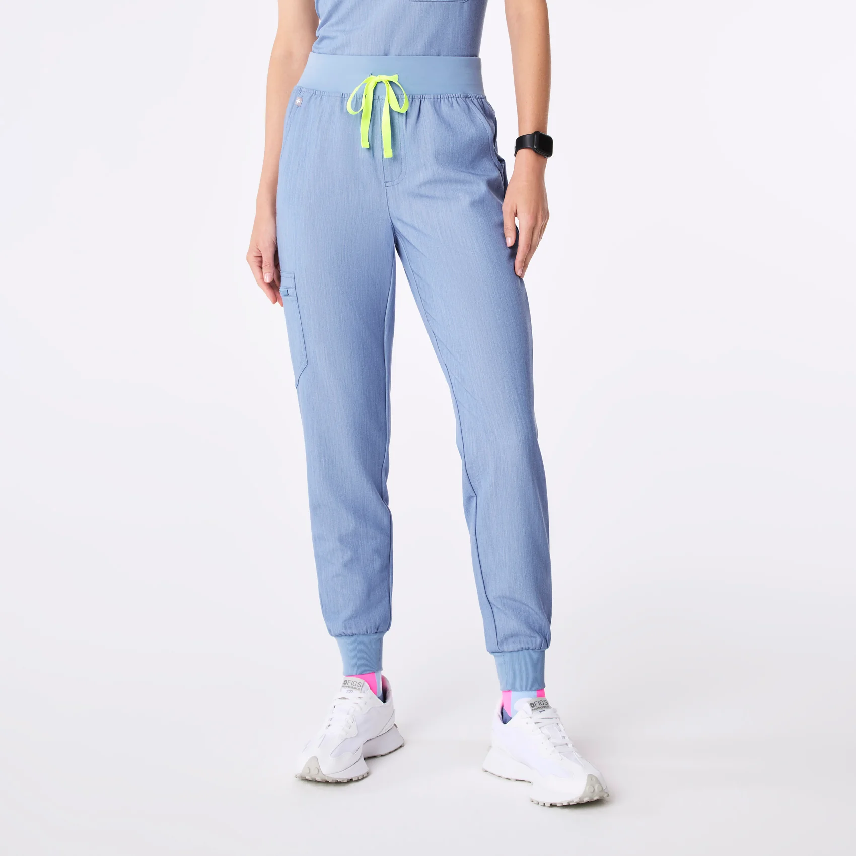women's Heather Indigo High Waisted Zamora - Tall Jogger Scrub Pant™