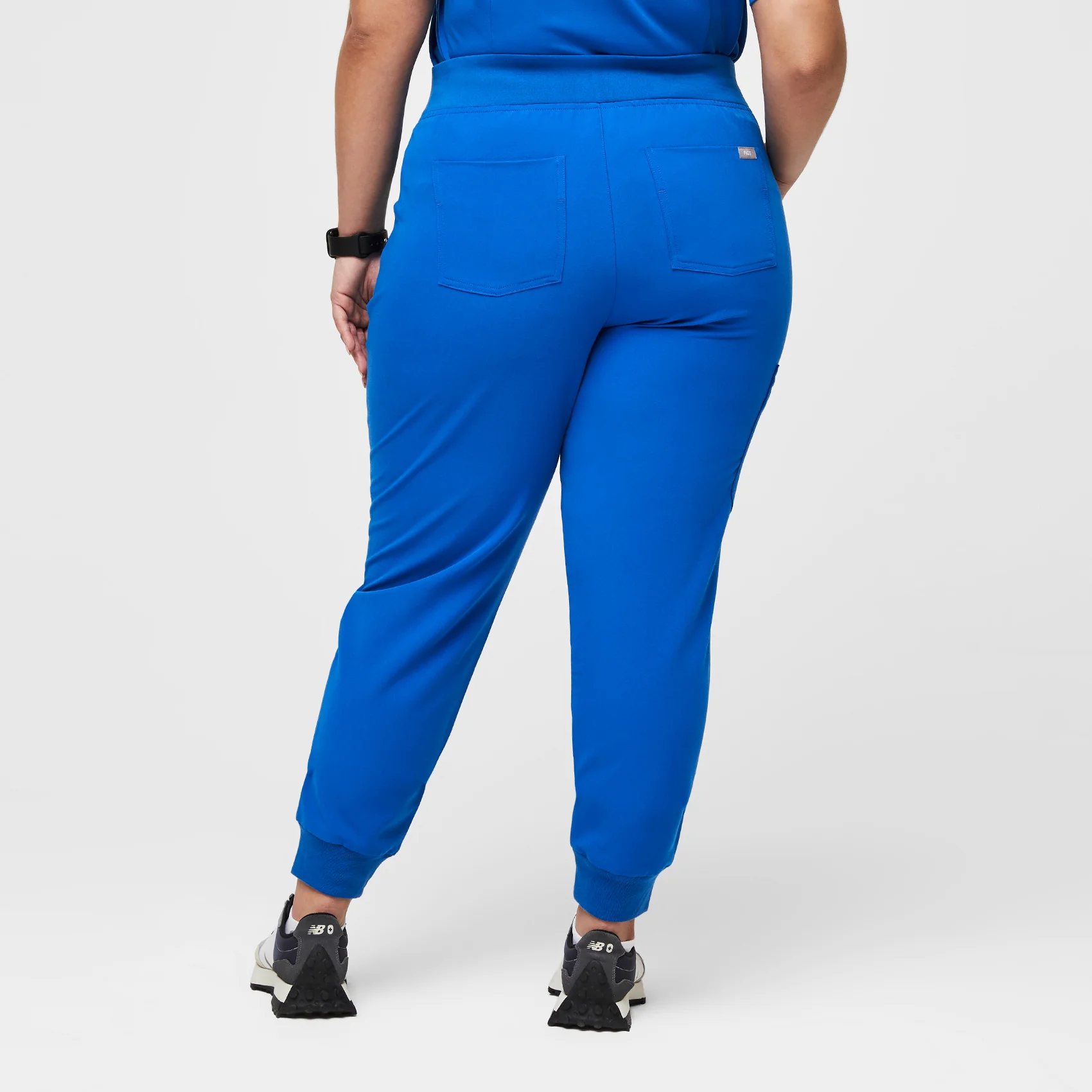 women's Royal Blue High Waisted Zamora™ - Jogger Scrub Pants (3XL - 6XL) - Image 4