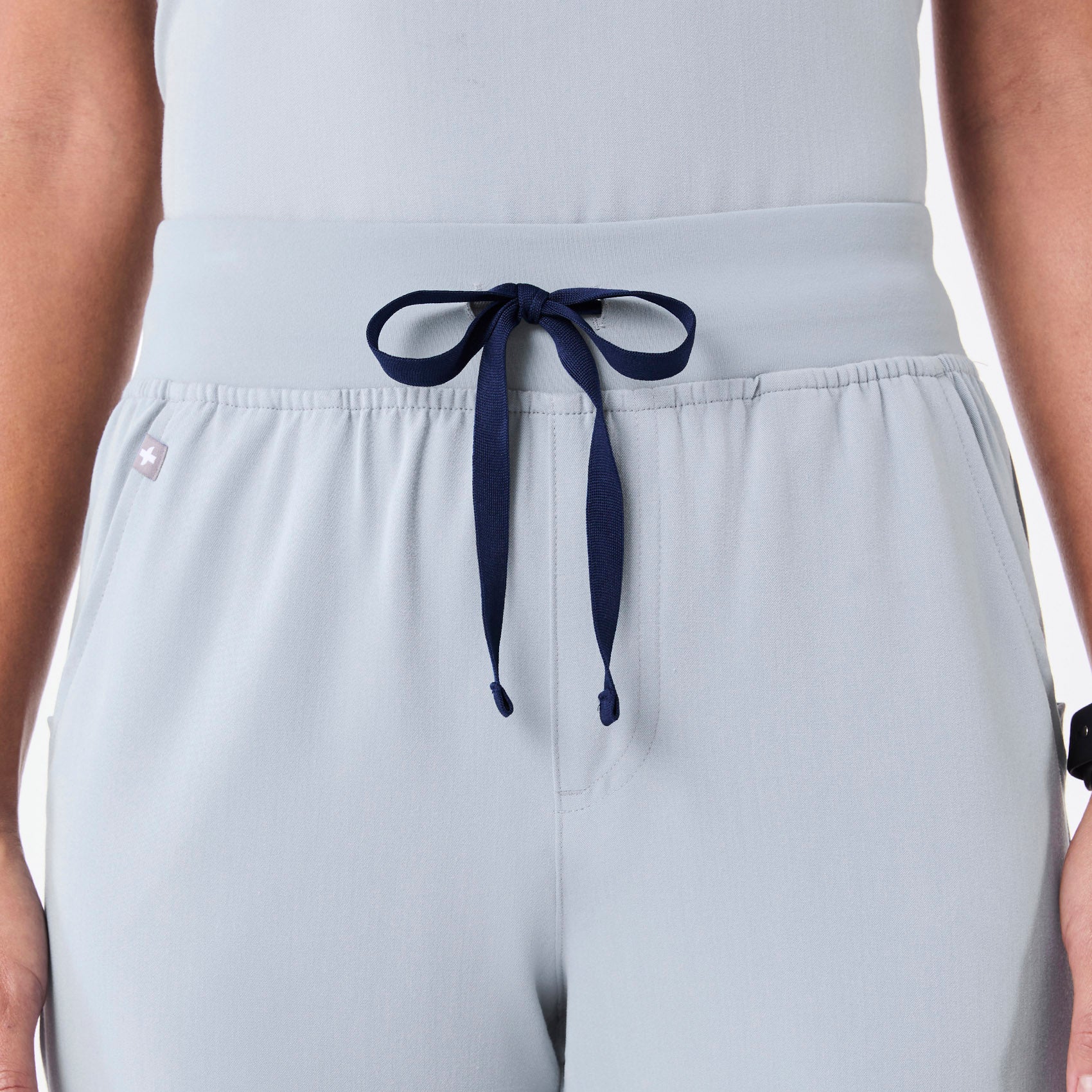 women's Dusty Blue High Waisted Zamora - Petite Jogger Scrub Pant™ - Image 5