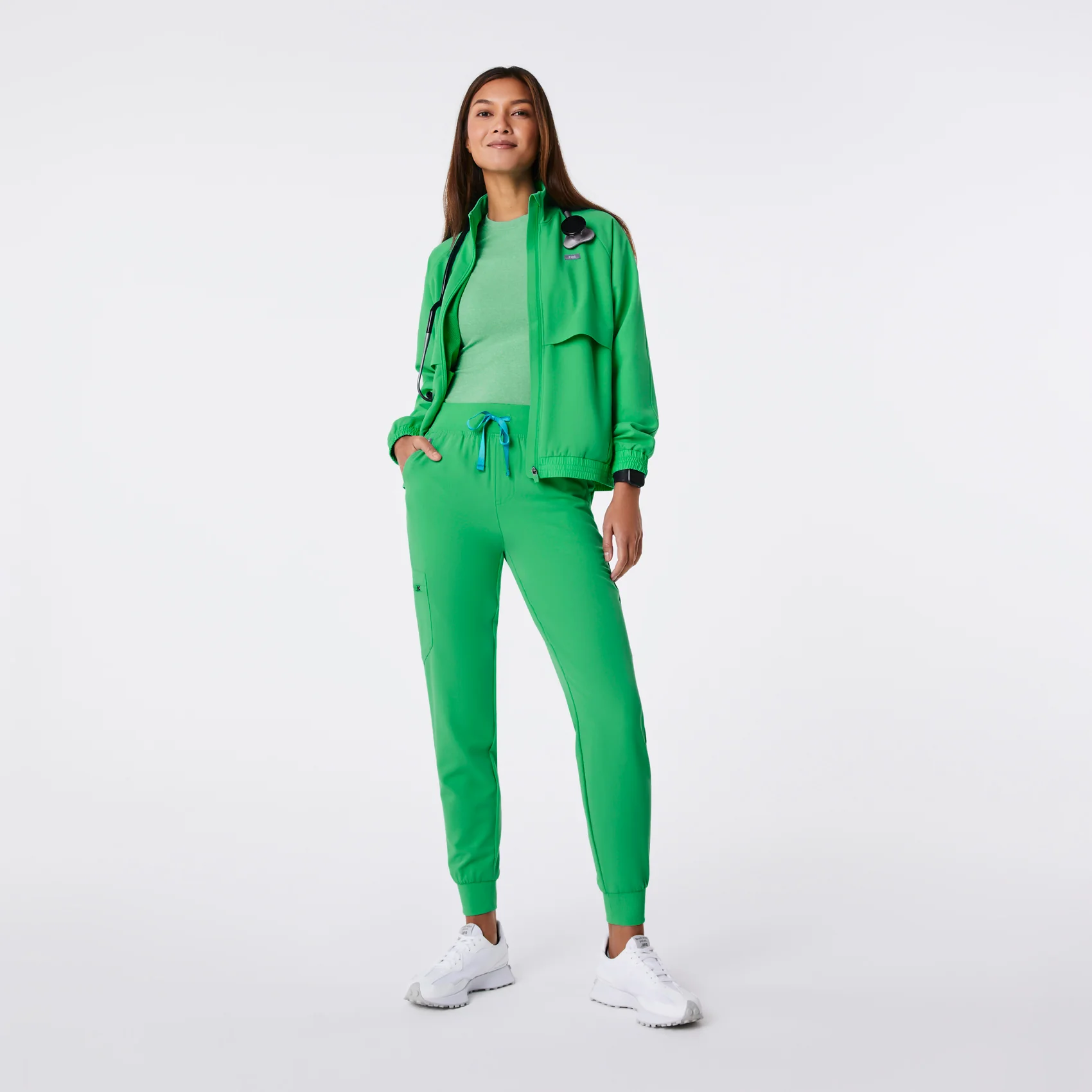 women's Emerald High Waisted Zamora - Petite Jogger Scrub Pant™ - Image 2
