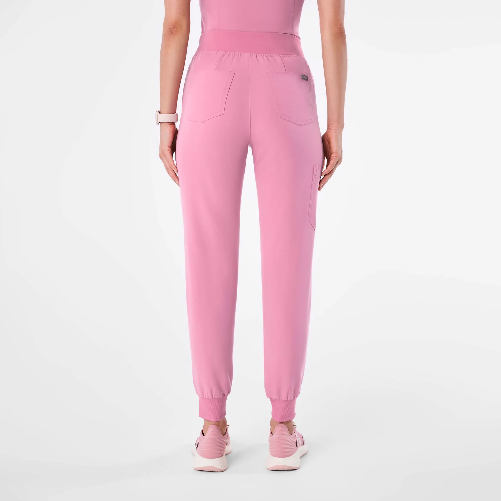 women's Chalk Pink High Waisted Zamora - Tall Jogger Scrub Pant™ - Image 4