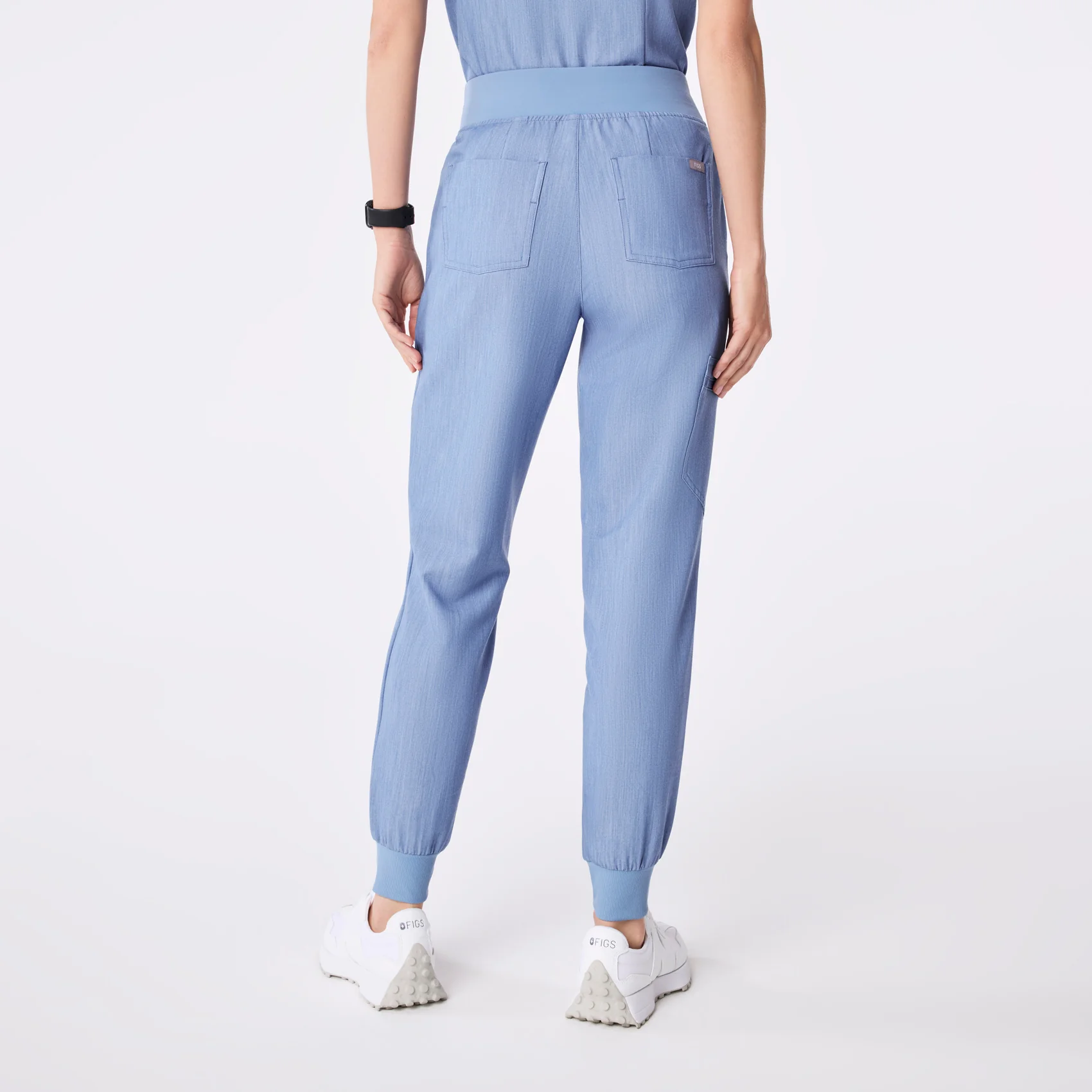 women's Heather Indigo High Waisted Zamora - Tall Jogger Scrub Pant™ - Image 4
