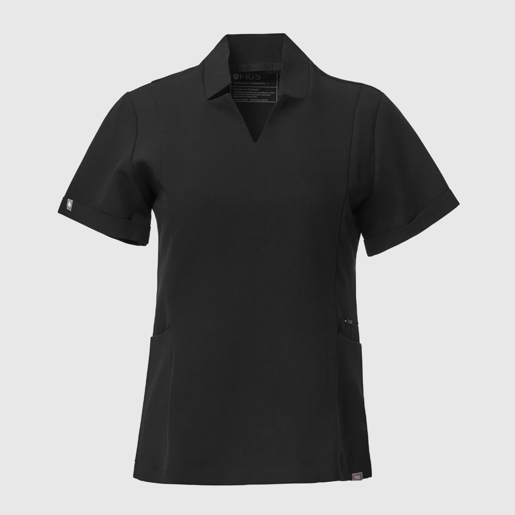 women's Hunter Green Inala - Slim Scrub Top - Image 7