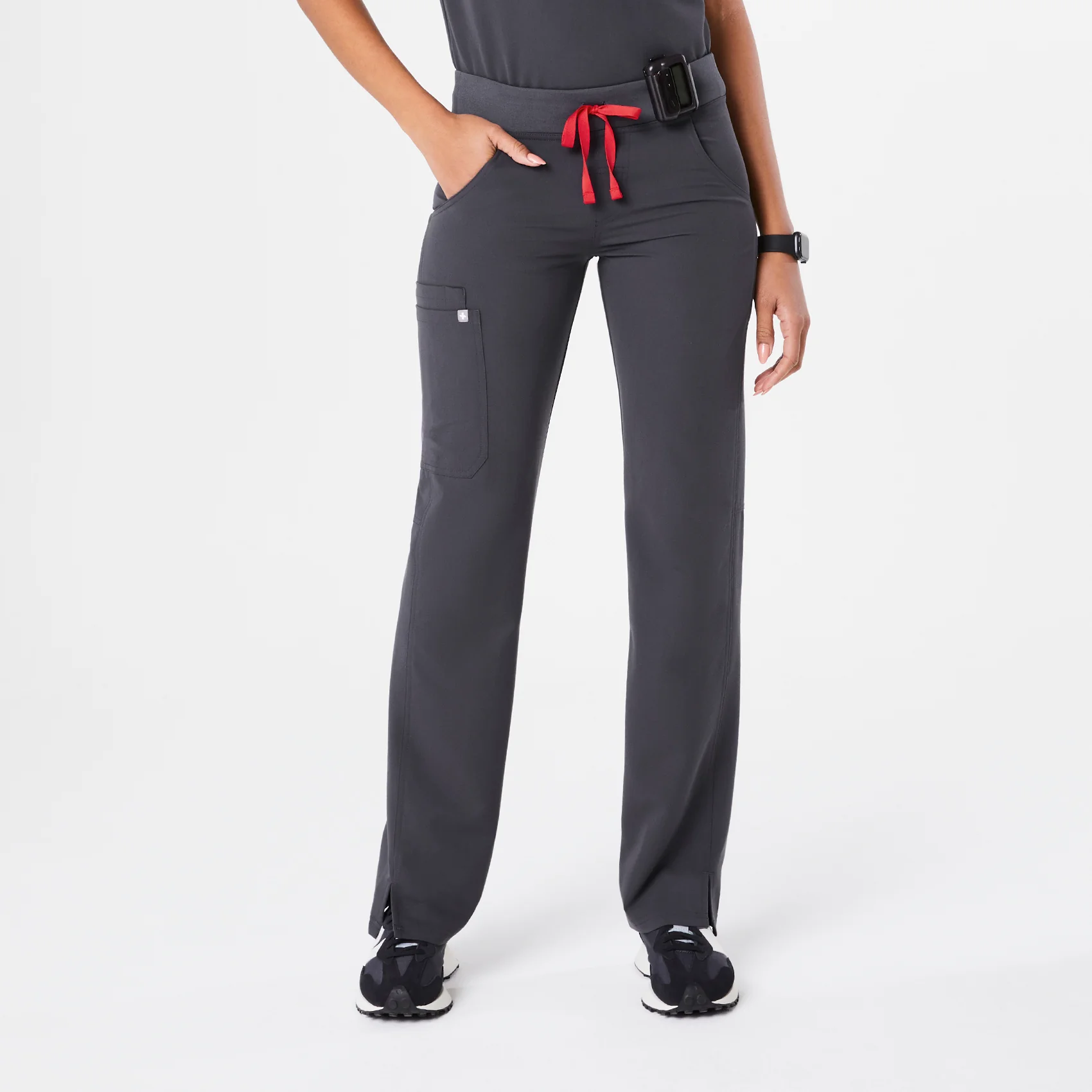women's Charcoal Kade™ - Petite Cargo Scrub Pants (3XL - 6XL)
