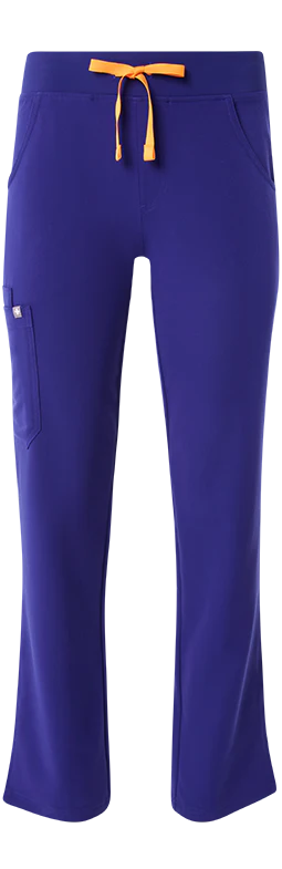 women's Deep Royal Blue Kade - Petite Cargo Scrub Pant™ - Image 8
