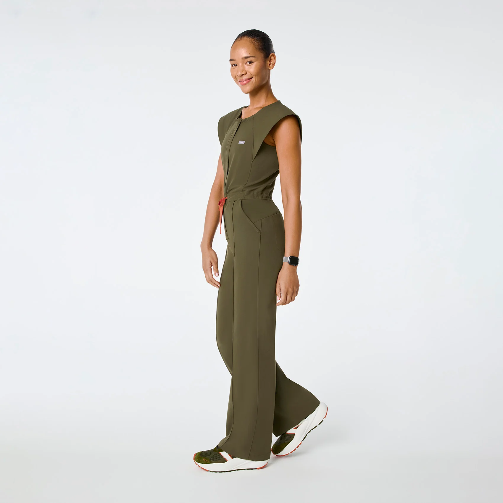 women's Spruce Layton Crewneck Wide Leg - ScrubJumpsuit™ - Image 3