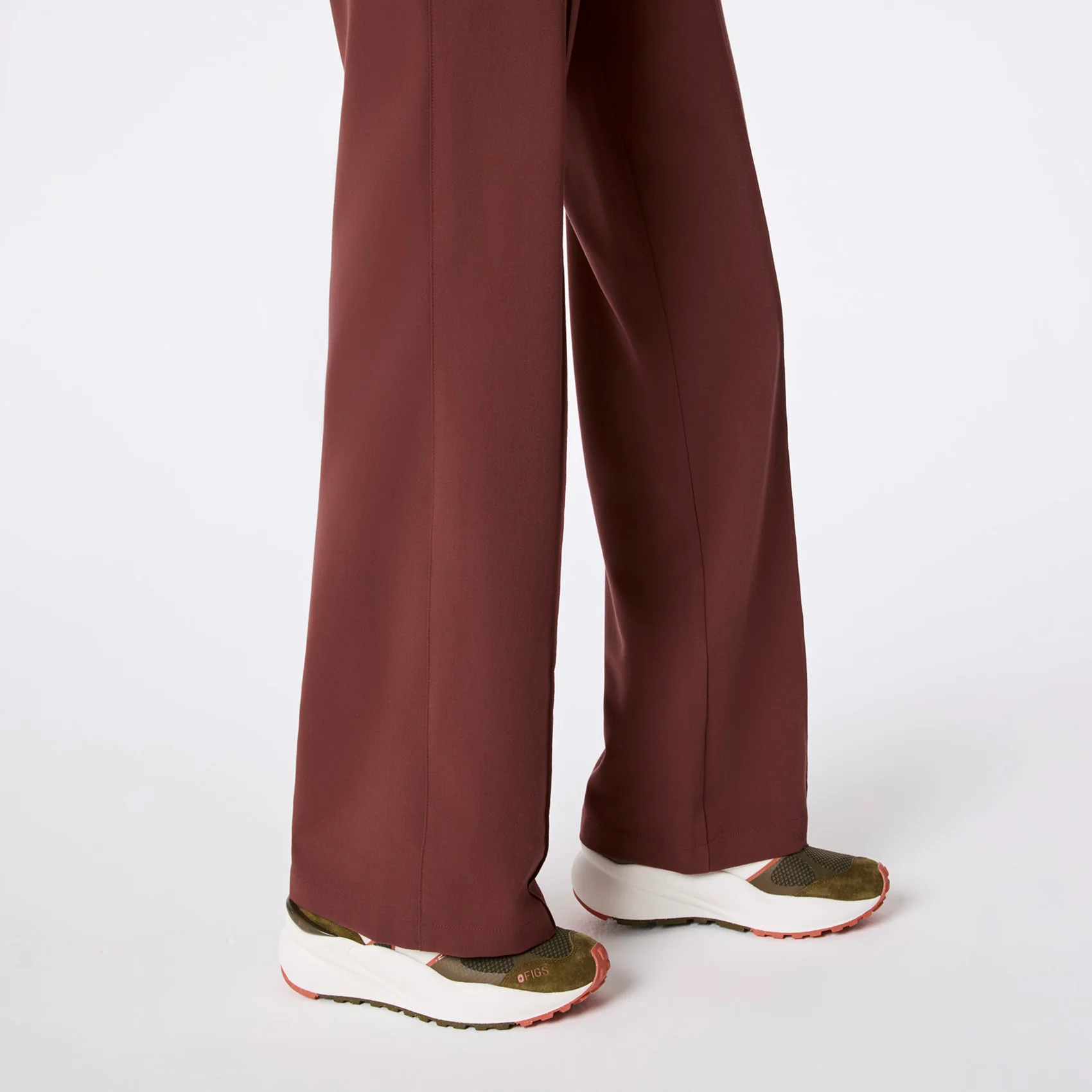 women's Walnut Layton Crewneck Wide Leg - Tall ScrubJumpsuit™ - Image 8