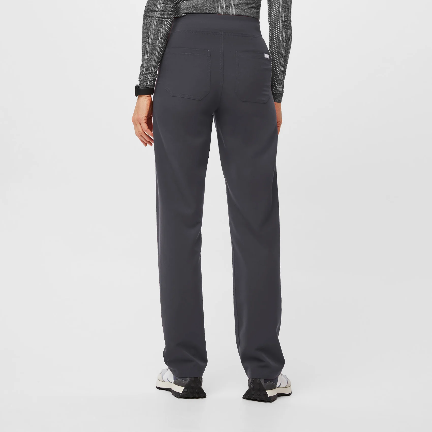 women's Charcoal Livingston™ High Waisted - Tall Basic Scrub Pants - Image 4