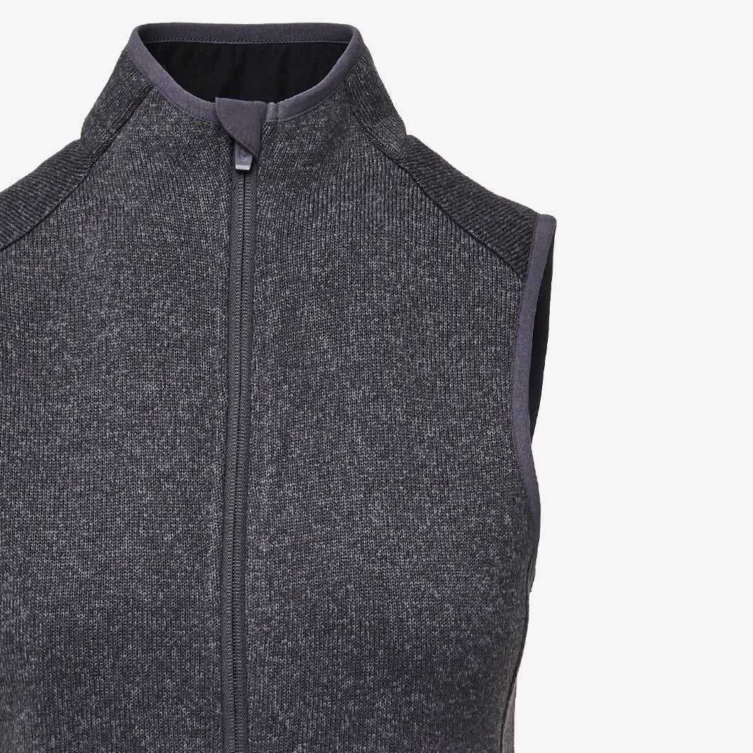women's Heathered Dark Charcoal On-Shift™ - Sweater Knit Vest - Image 9