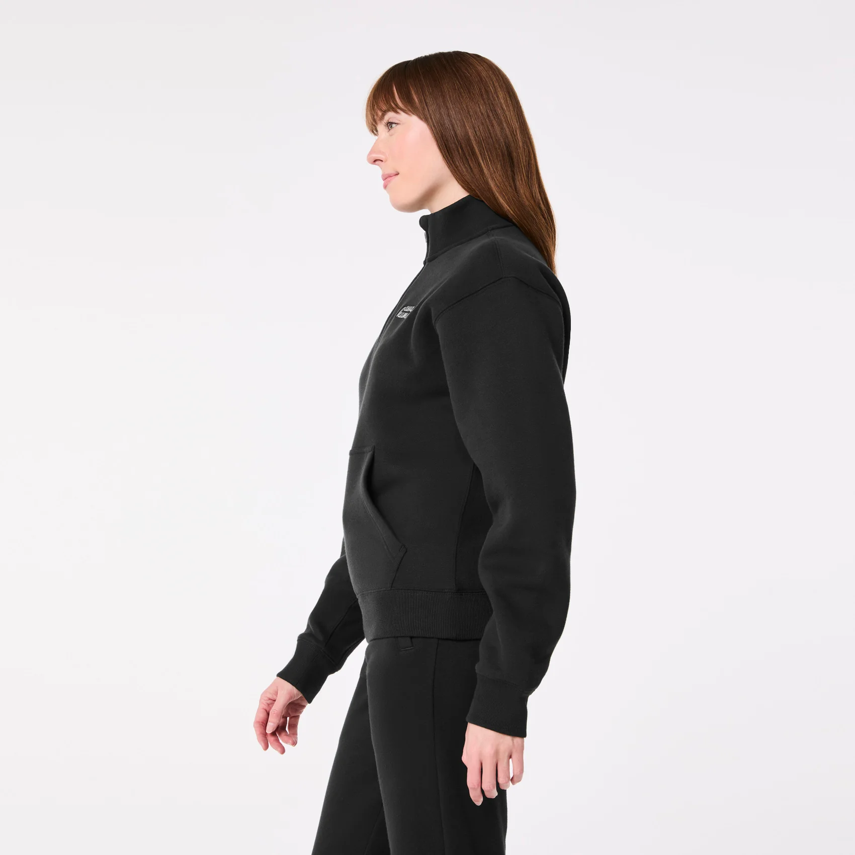 women's Black Off-Shift Awesome Humans ¼ Zip - Sweatshirt™ - Image 4