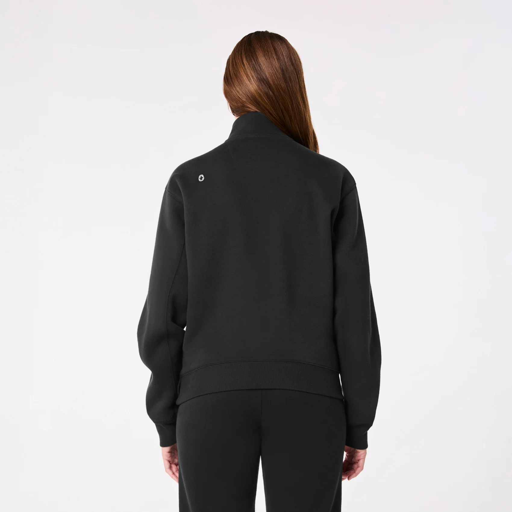 women's Black Off-Shift Awesome Humans ¼ Zip - Sweatshirt™ - Image 5