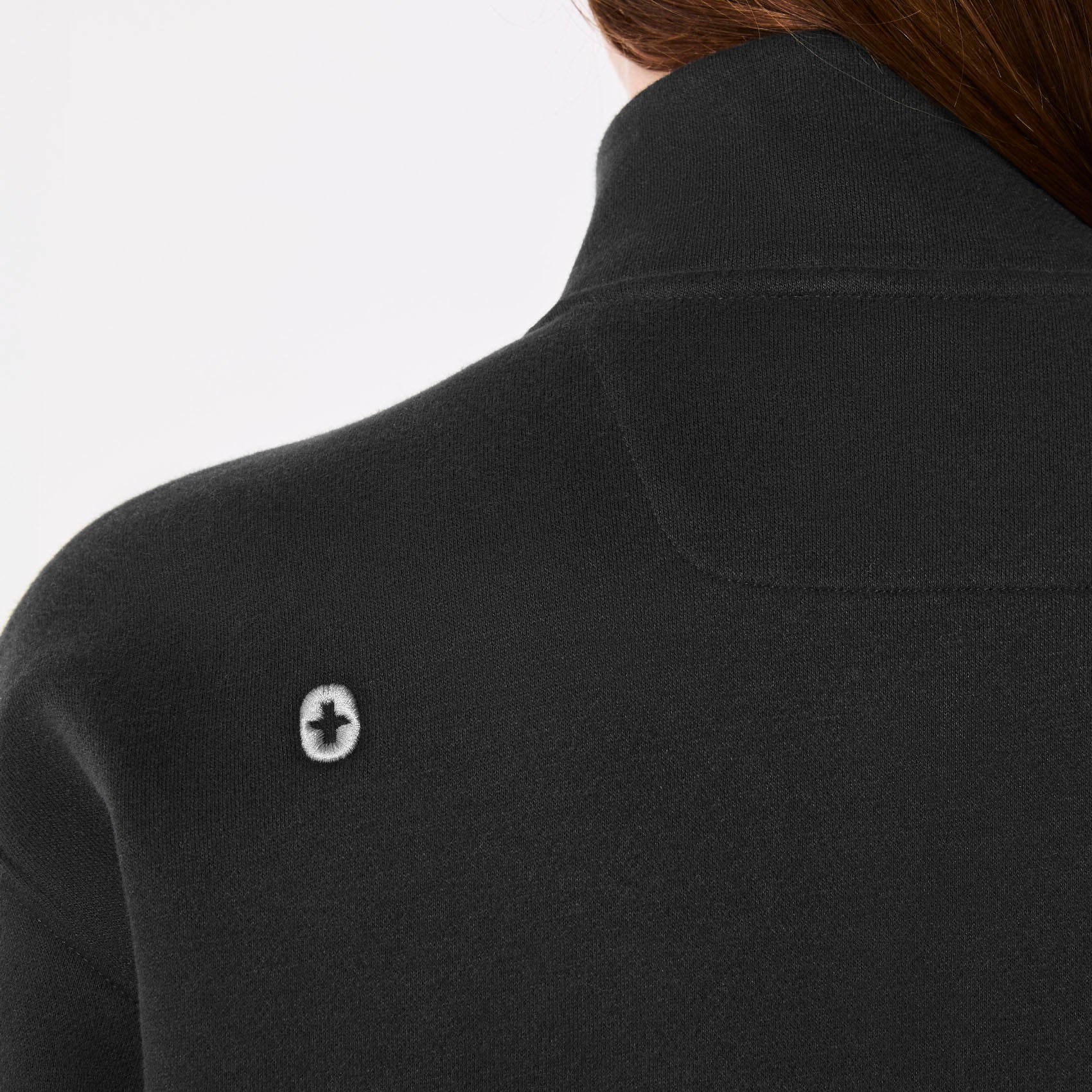 women's Black Off-Shift Awesome Humans ¼ Zip - Sweatshirt™ - Image 6