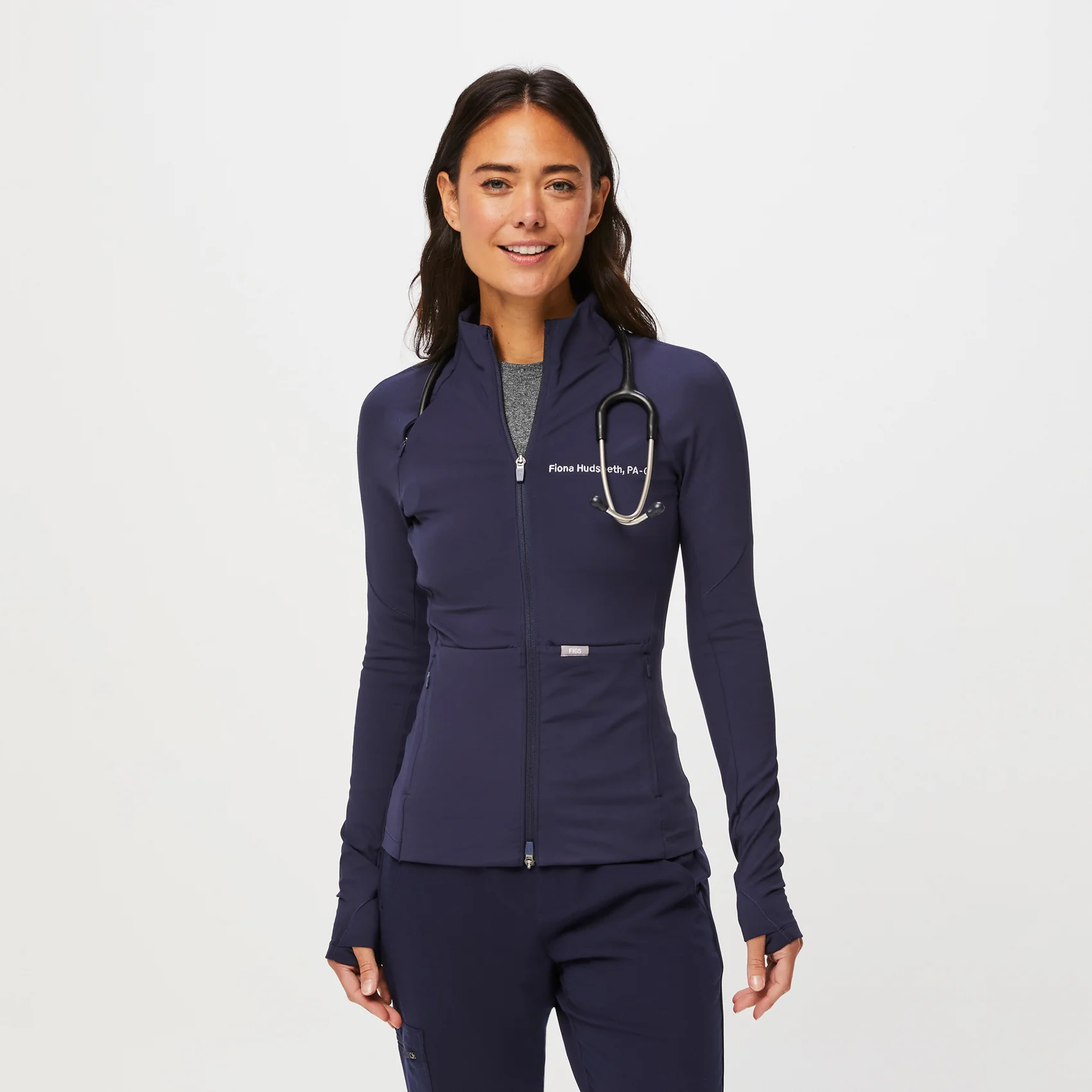 women's Navy On-Shift ContourKnit Jacket™