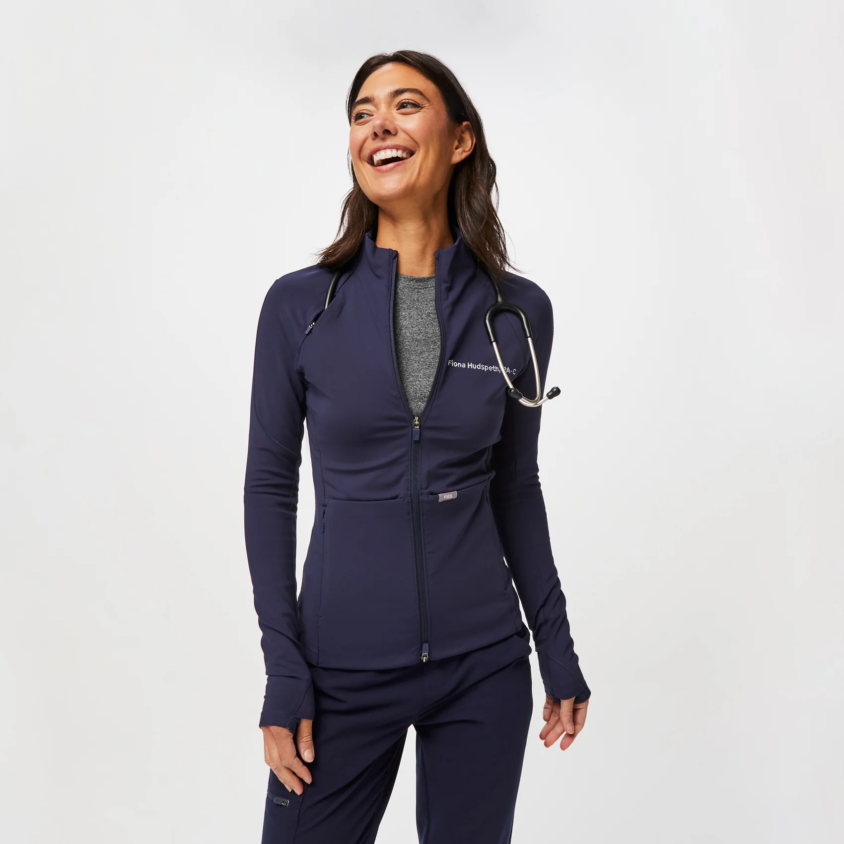 women's Navy On-Shift ContourKnit Jacket™ - Image 11