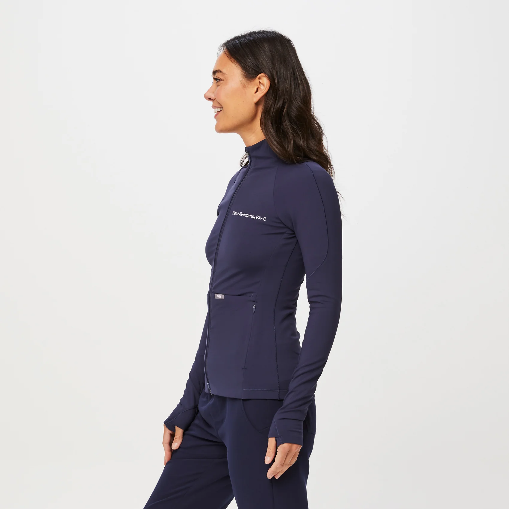 women's Navy On-Shift ContourKnit Jacket™ - Image 3