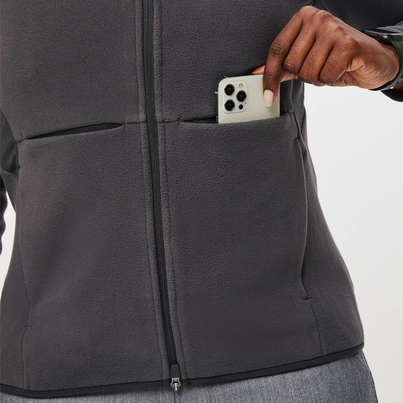 women's Deep Charcoal On-Shift™ - Fleece Jacket - Image 5