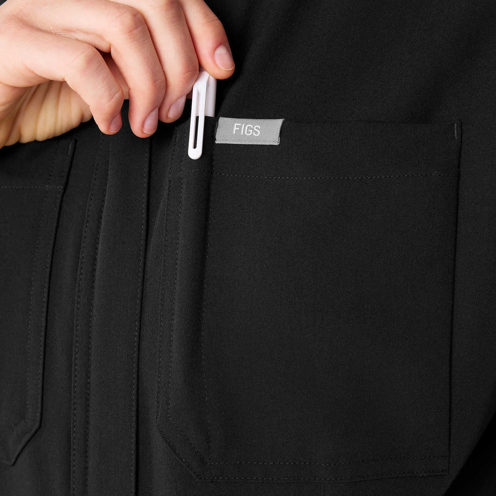 women's Black Rafaela Cargo Jogger - Petite ScrubJumpsuit™ - Image 5