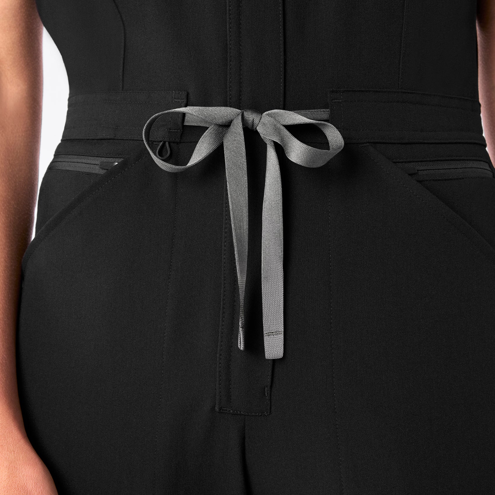 women's Black Rafaela Cargo Jogger - Petite ScrubJumpsuit™ - Image 6