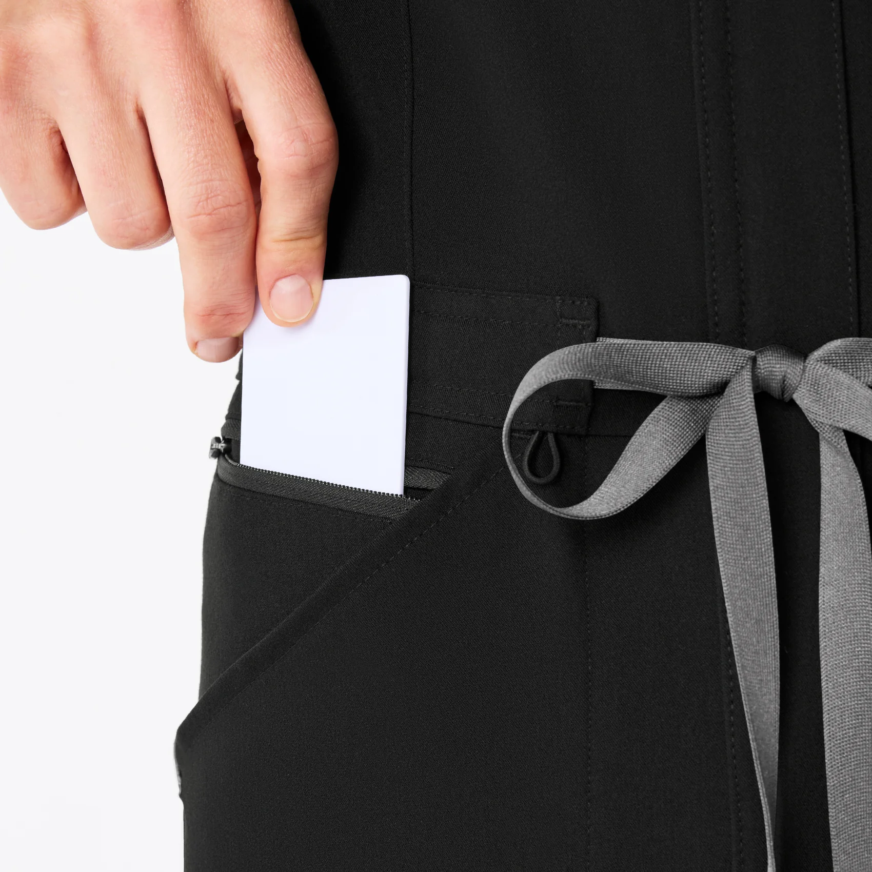 women's Black Rafaela Cargo Jogger - Petite ScrubJumpsuit™ - Image 7