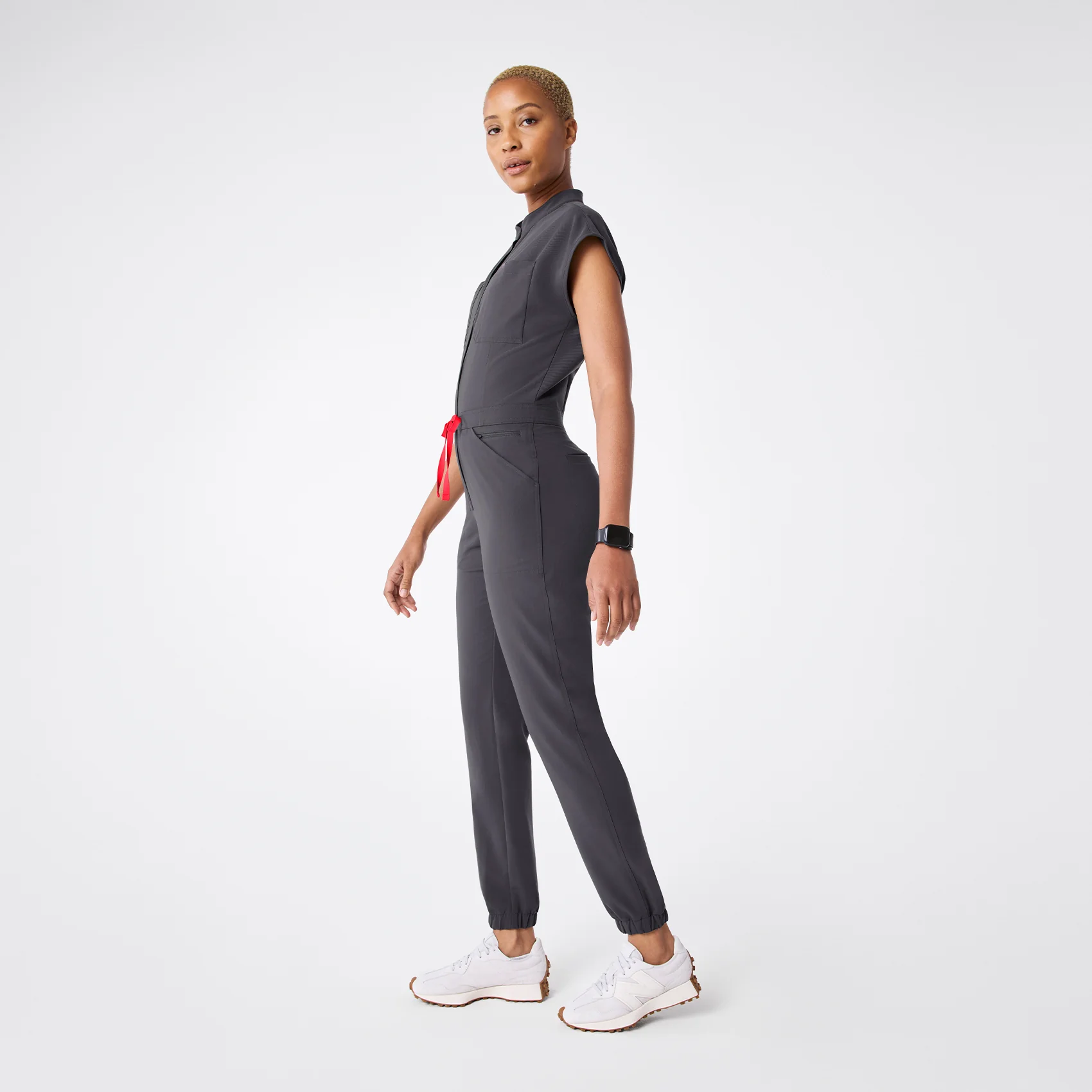 women's Charcoal Rafaela Cargo Jogger - Tall ScrubJumpsuit™ - Image 3