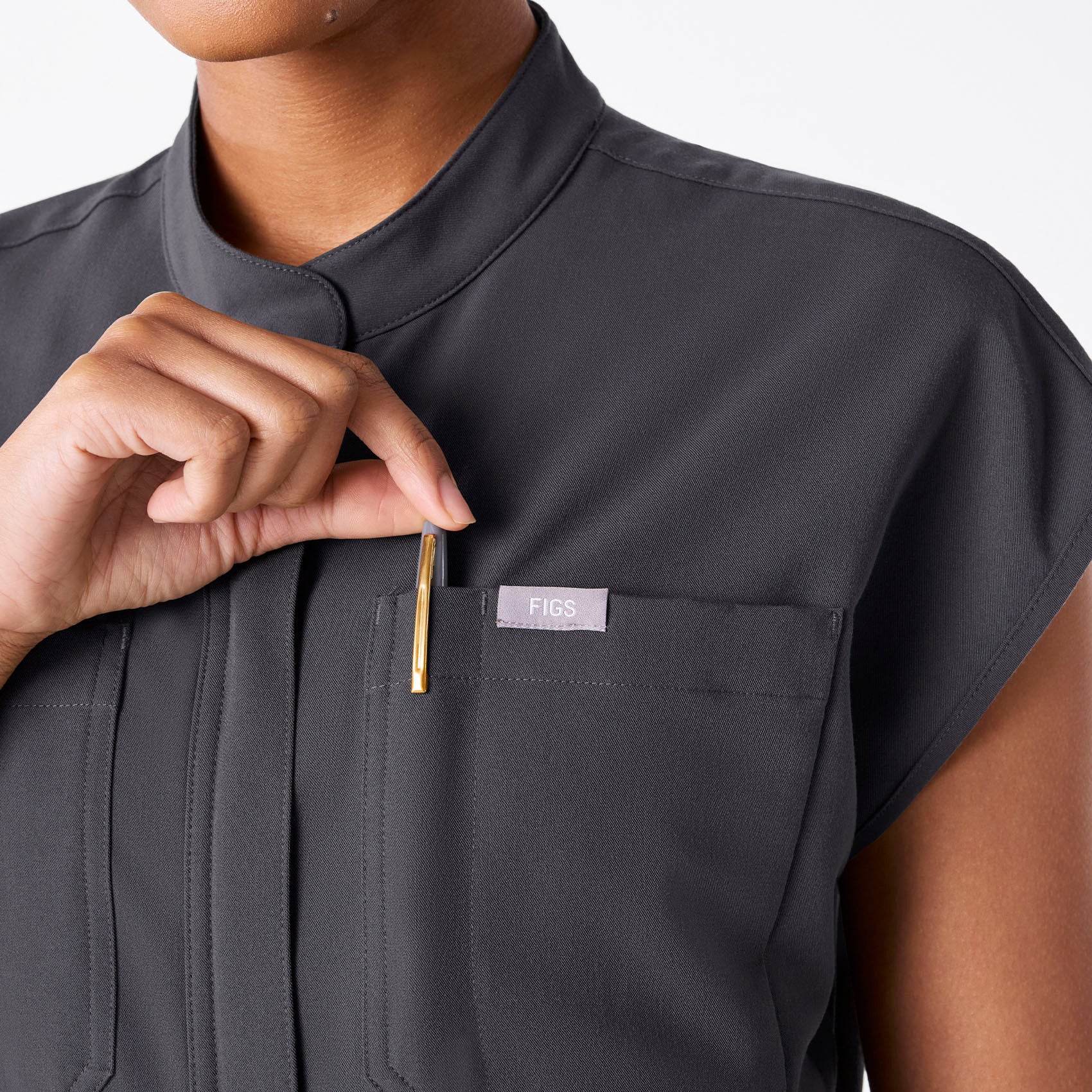 women's Charcoal Rafaela Cargo Jogger - Tall ScrubJumpsuit™ - Image 5