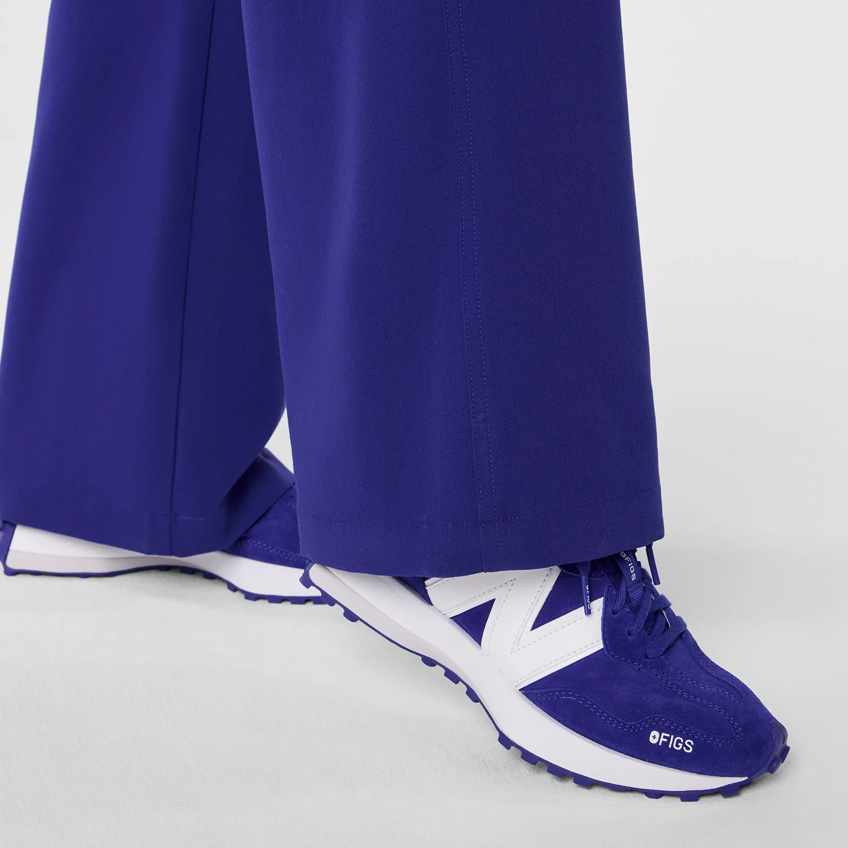 women's Deep Royal Blue Rafaela Wide Leg - Petite ScrubJumpsuit™ - Image 8
