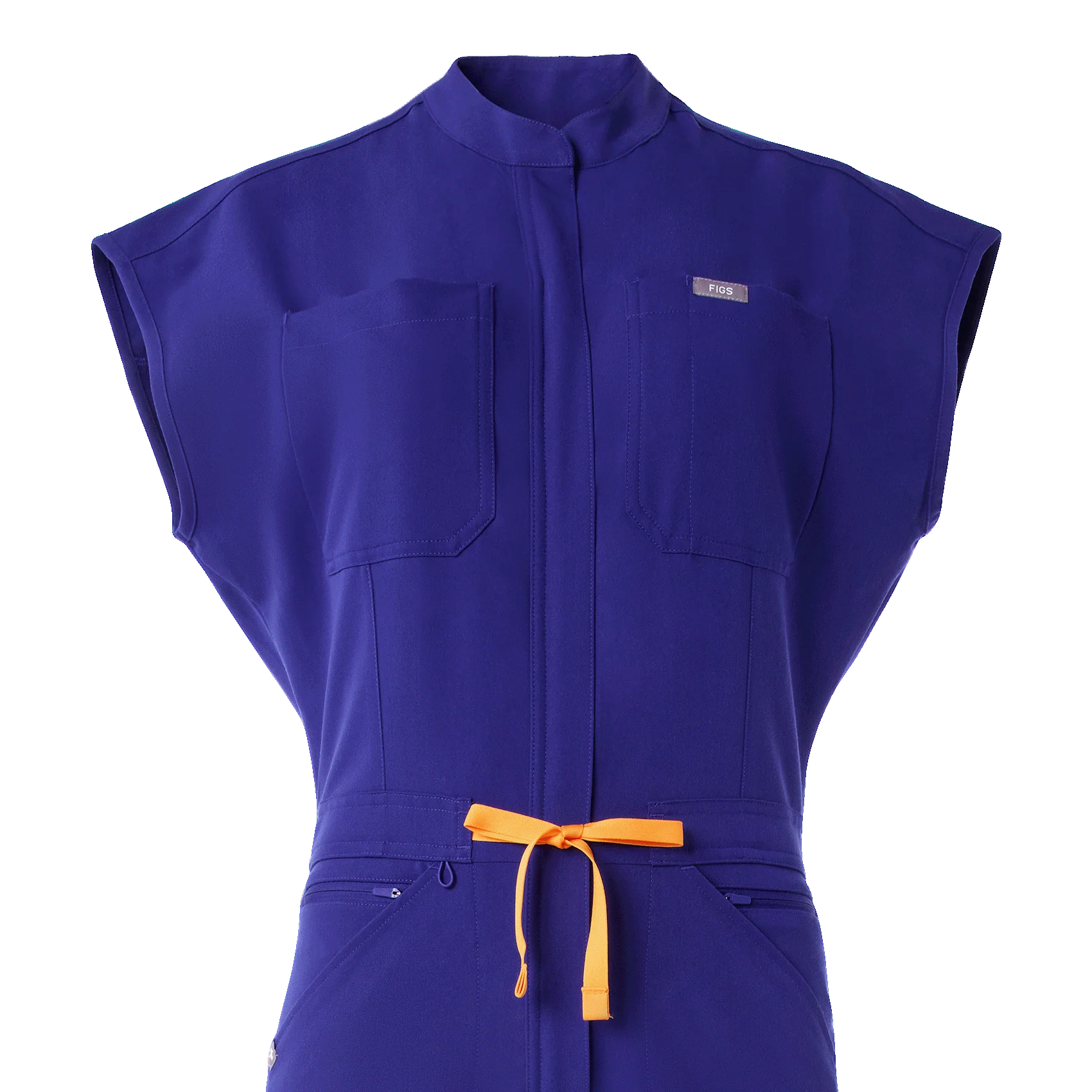 women's Deep Royal Blue Rafaela Wide Leg - Petite ScrubJumpsuit™ - Image 9