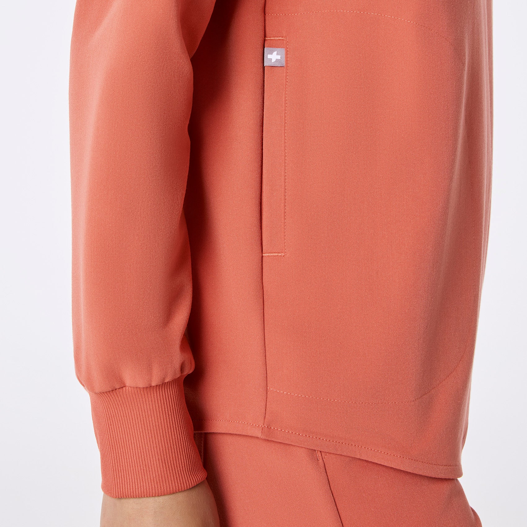 women's Spiced Cider Rafaela Relaxed Longsleeve - Scrub Top - Image 8