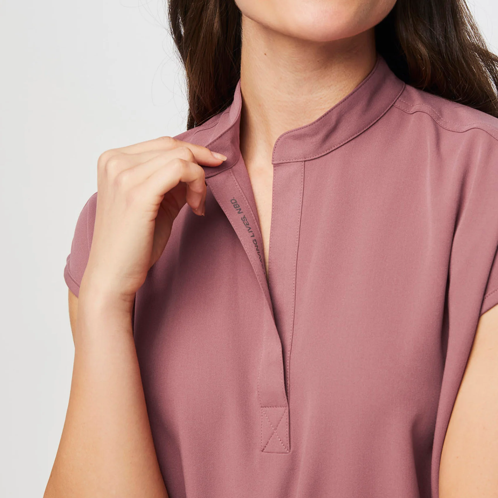 women's Mauve Rafaela™ - Oversized Scrub Top - Image 5