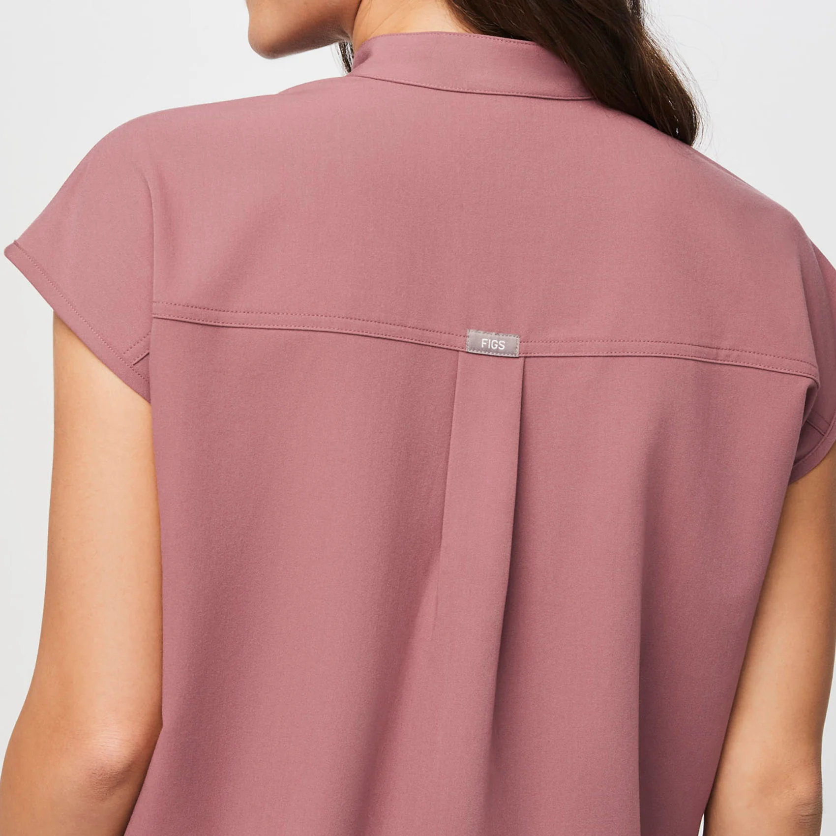 women's Mauve Rafaela™ - Oversized Scrub Top - Image 6