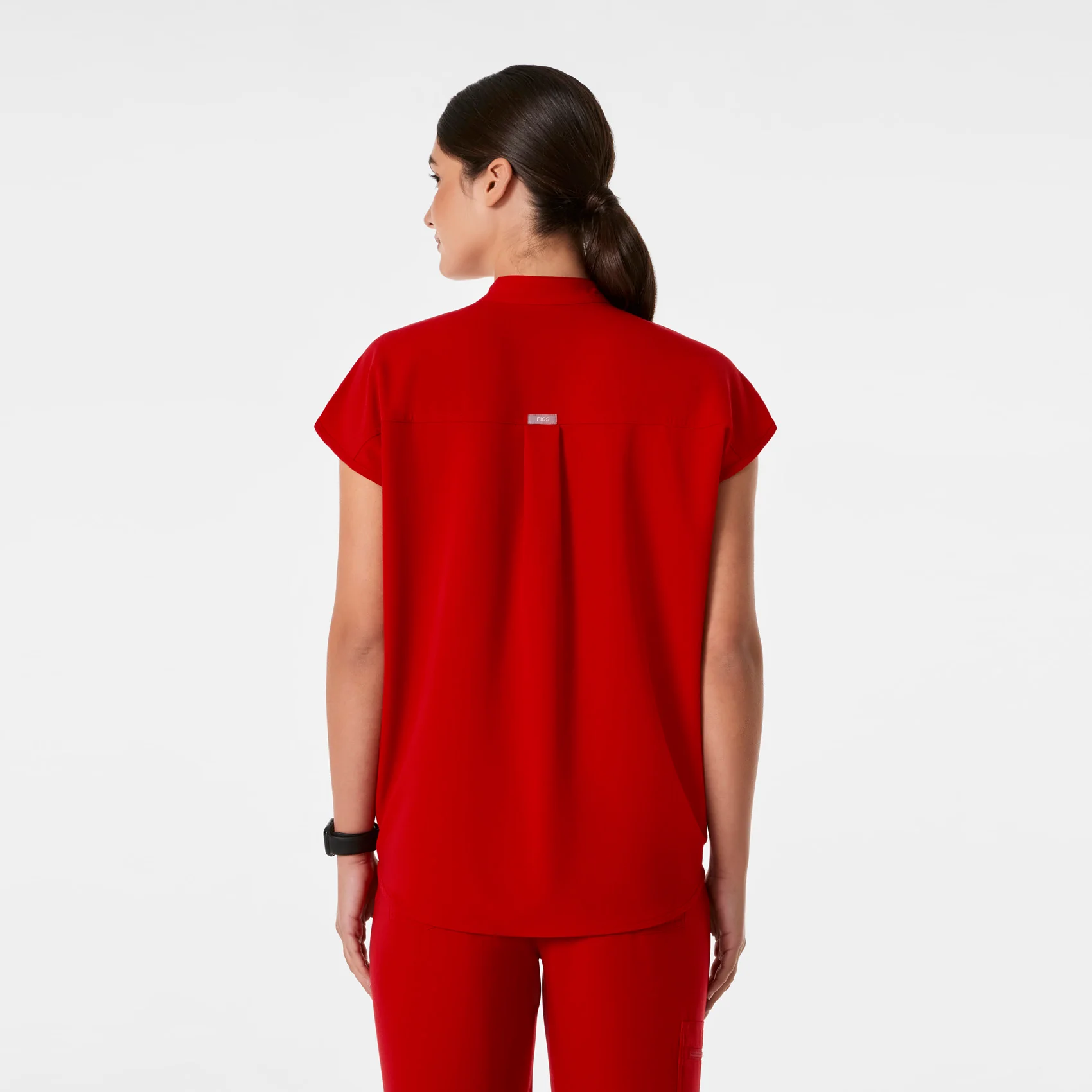 women's Winning Red Rafaela - Oversized Scrub Top™ - Image 4