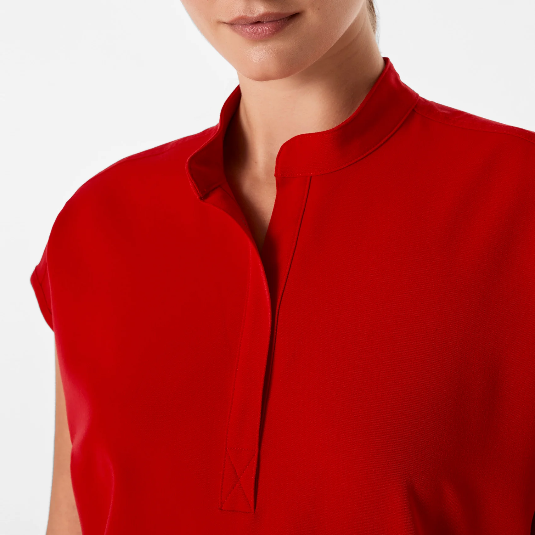 women's Winning Red Rafaela - Oversized Scrub Top™ - Image 7