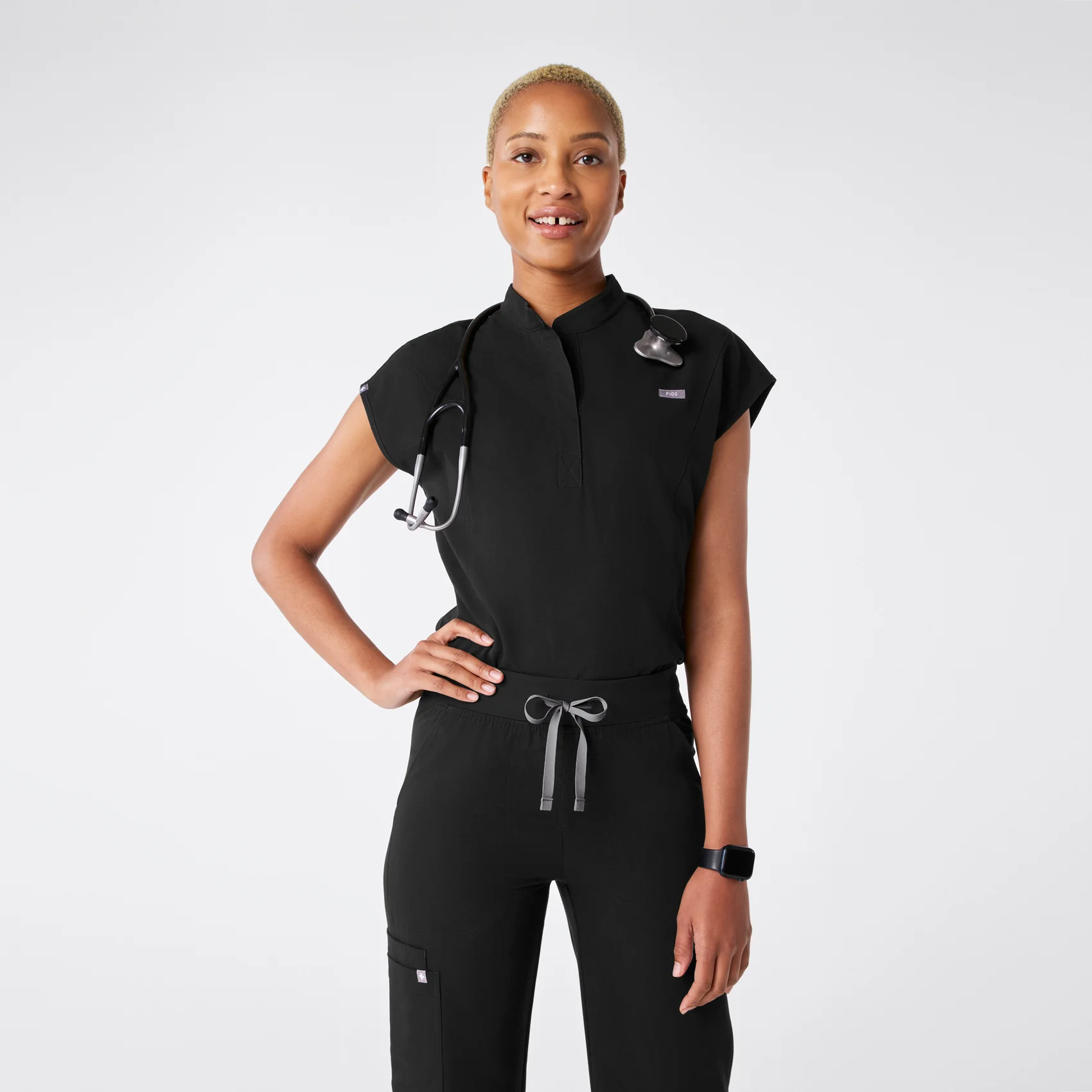 women's Black Rafaela Brief Scrubbodysuit™
