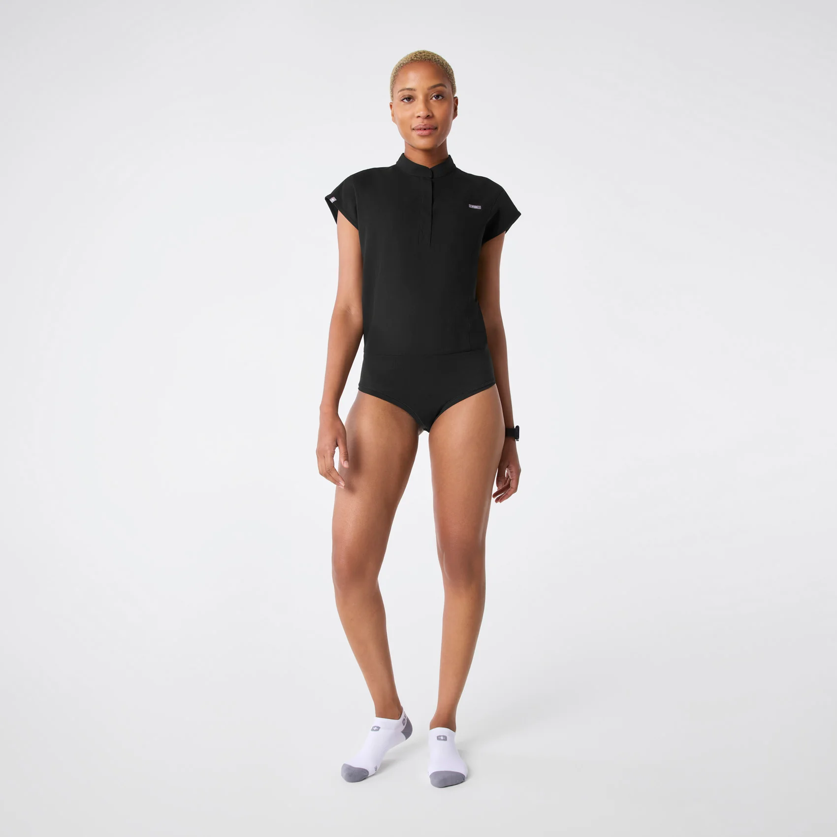 women's Black Rafaela Brief Scrubbodysuit™ - Image 2