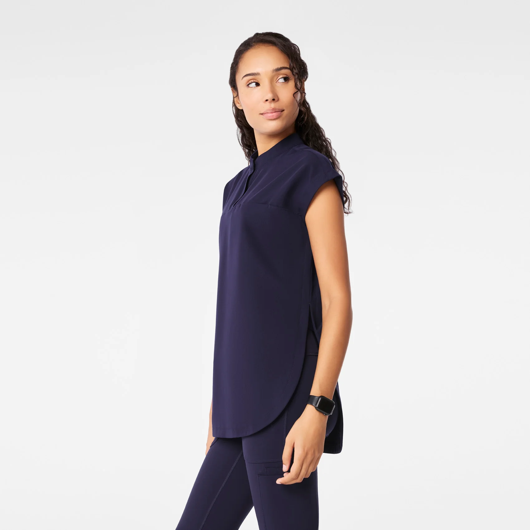 women's Navy Rafaela - Tunic Scrub Top™ - Image 3