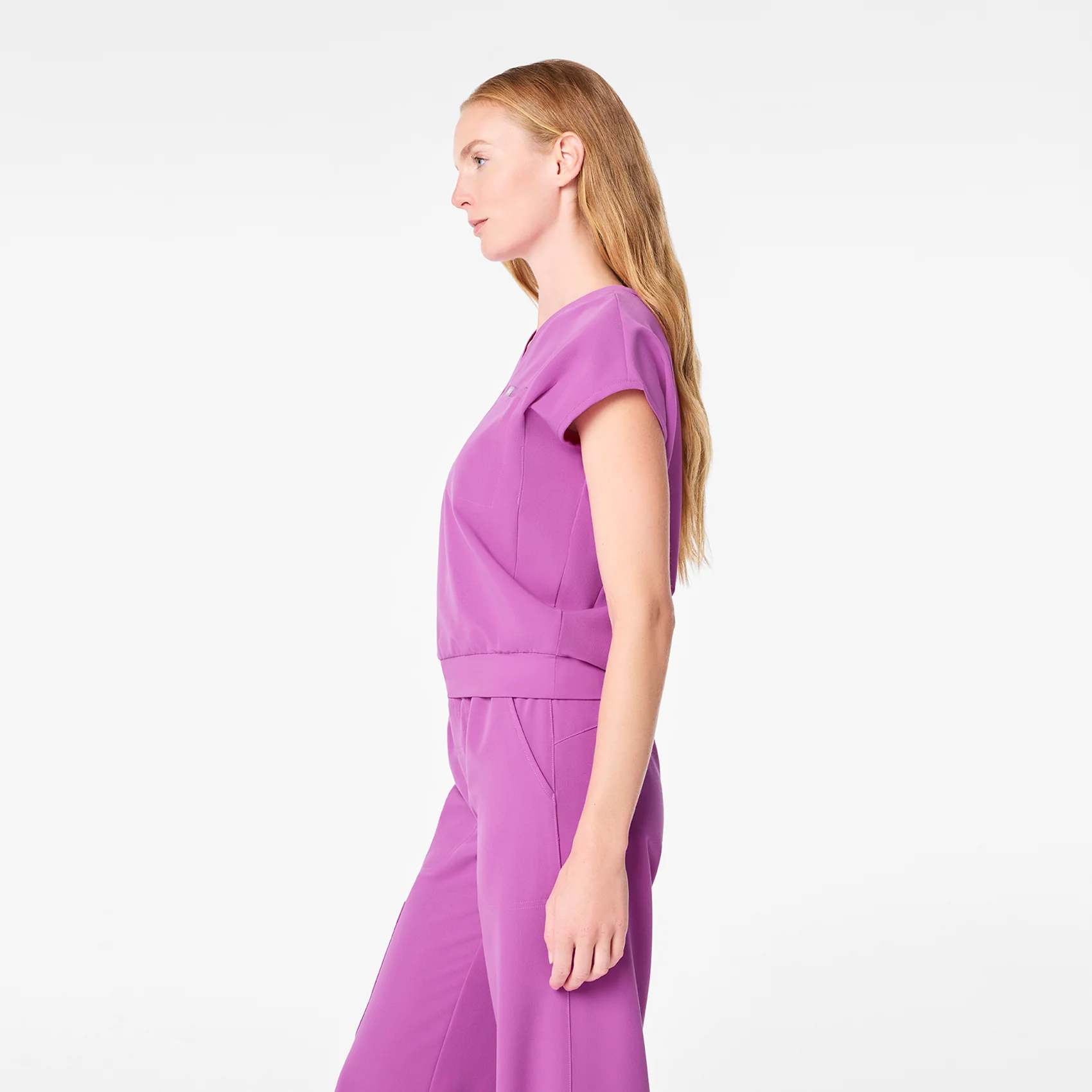 women's Ultraberry Raleigh V-Neck - Scrub Top - Image 3