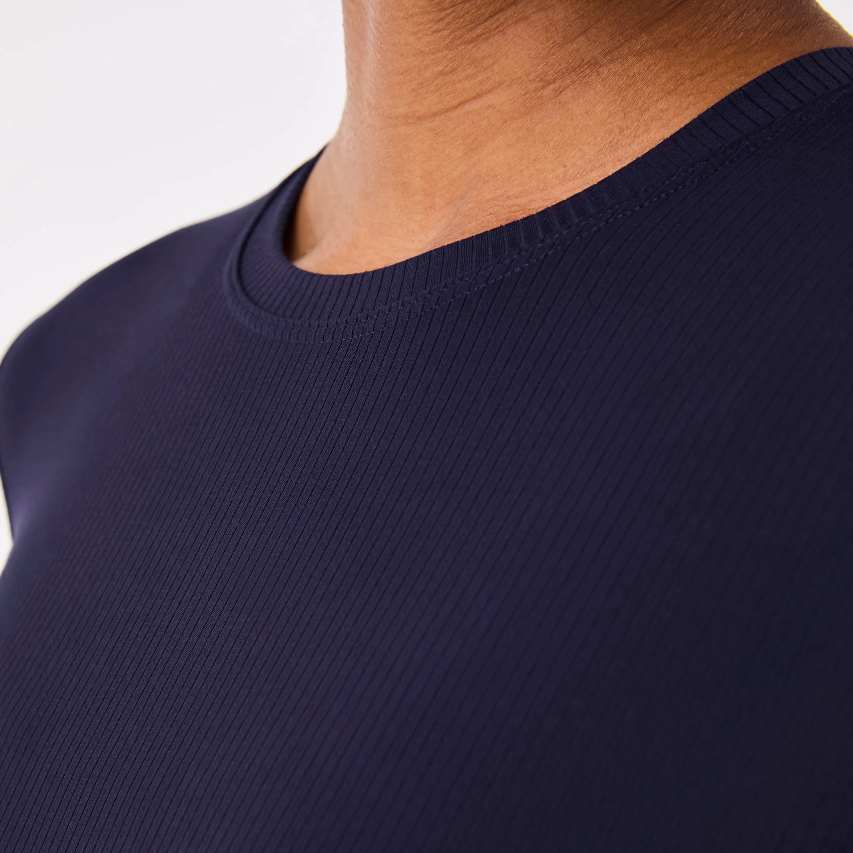 women's Navy Ribbed - Longsleeve Underscrub - Image 6