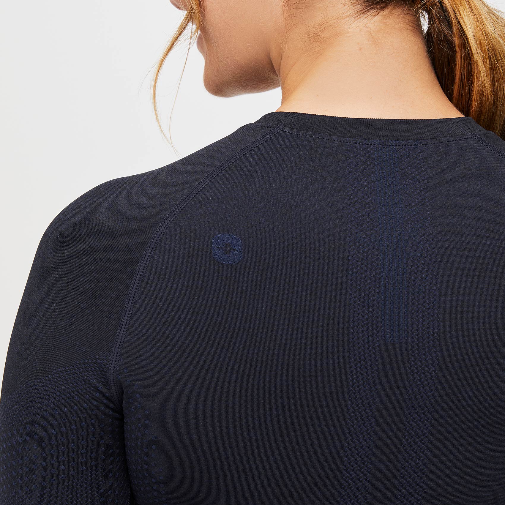 women's Navy Salta Seamless - Longsleeve Underscrub (3XL-6XL) - Image 4