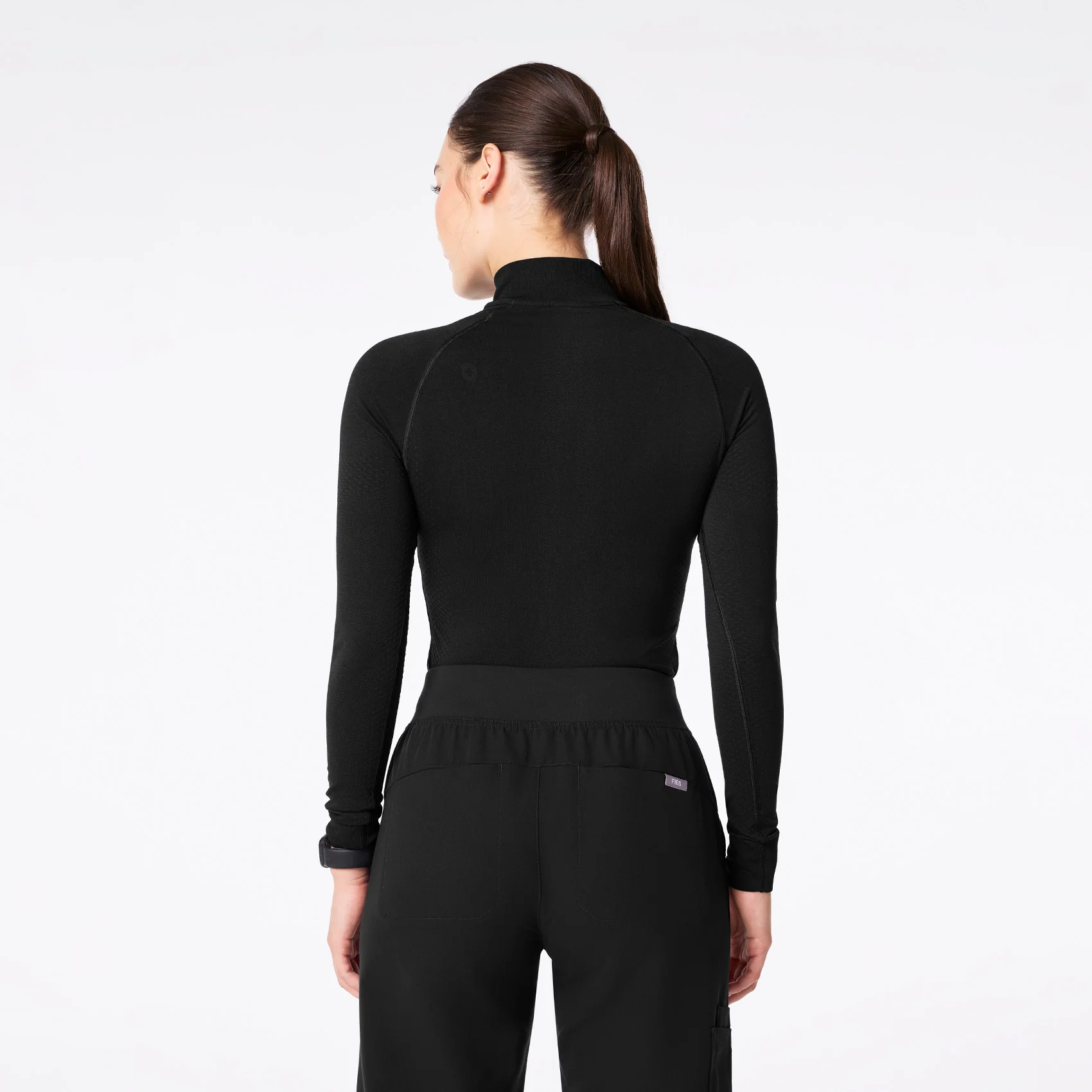 women's Black Salta Seamless - ¼ Zip - Image 4