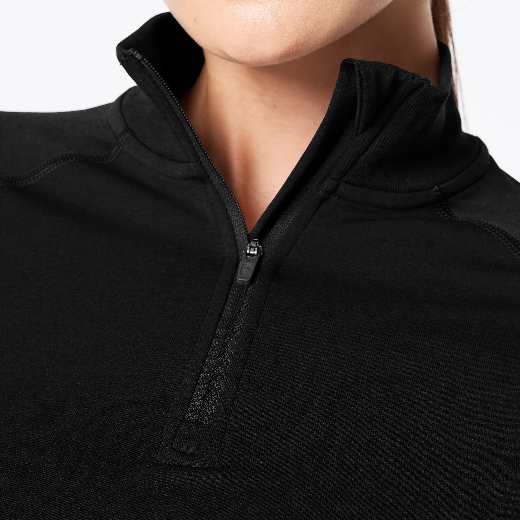 women's Black Salta Seamless - ¼ Zip - Image 6