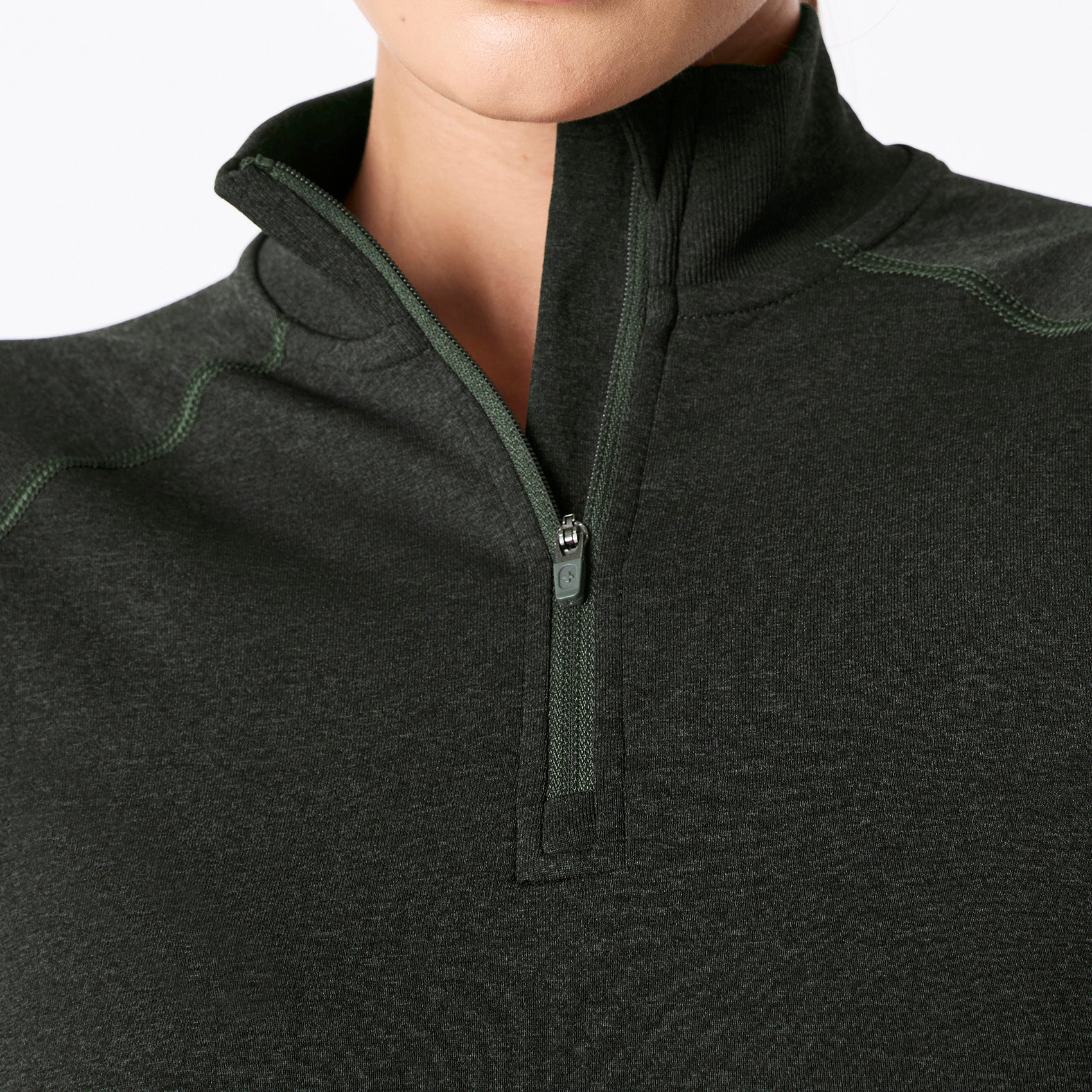 women's Moss Salta Seamless ¼ Zip - Longsleeve Underscrub - Image 6